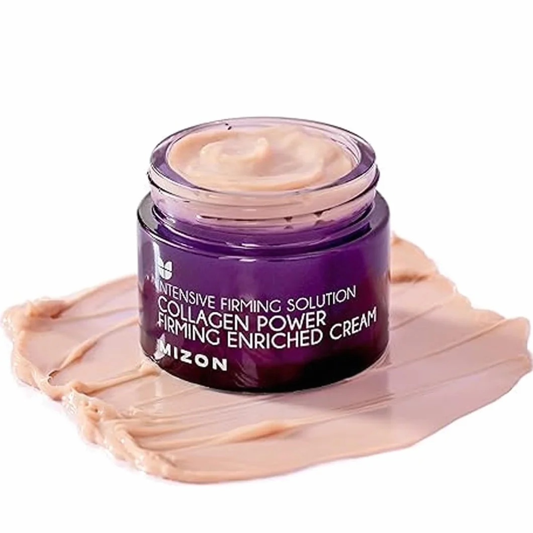 [Mizon] Crema Arricchita con Collagene Marino (50ml) Cura della pelle coreana, collagene marino ricco al 54%, cura intensiva antietà e linee sottili (Collagen Power Firming Enriched Cream)