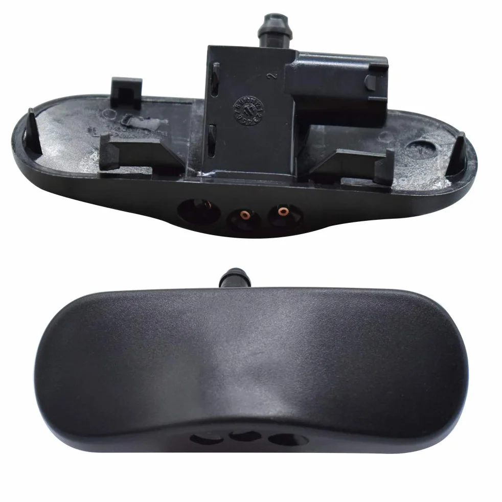 Ugello Lavacristallo per Audi A1 8X A4 B8 Q3 Q5 Q7 4L TT, 2 Pezzi, Plastica Nero