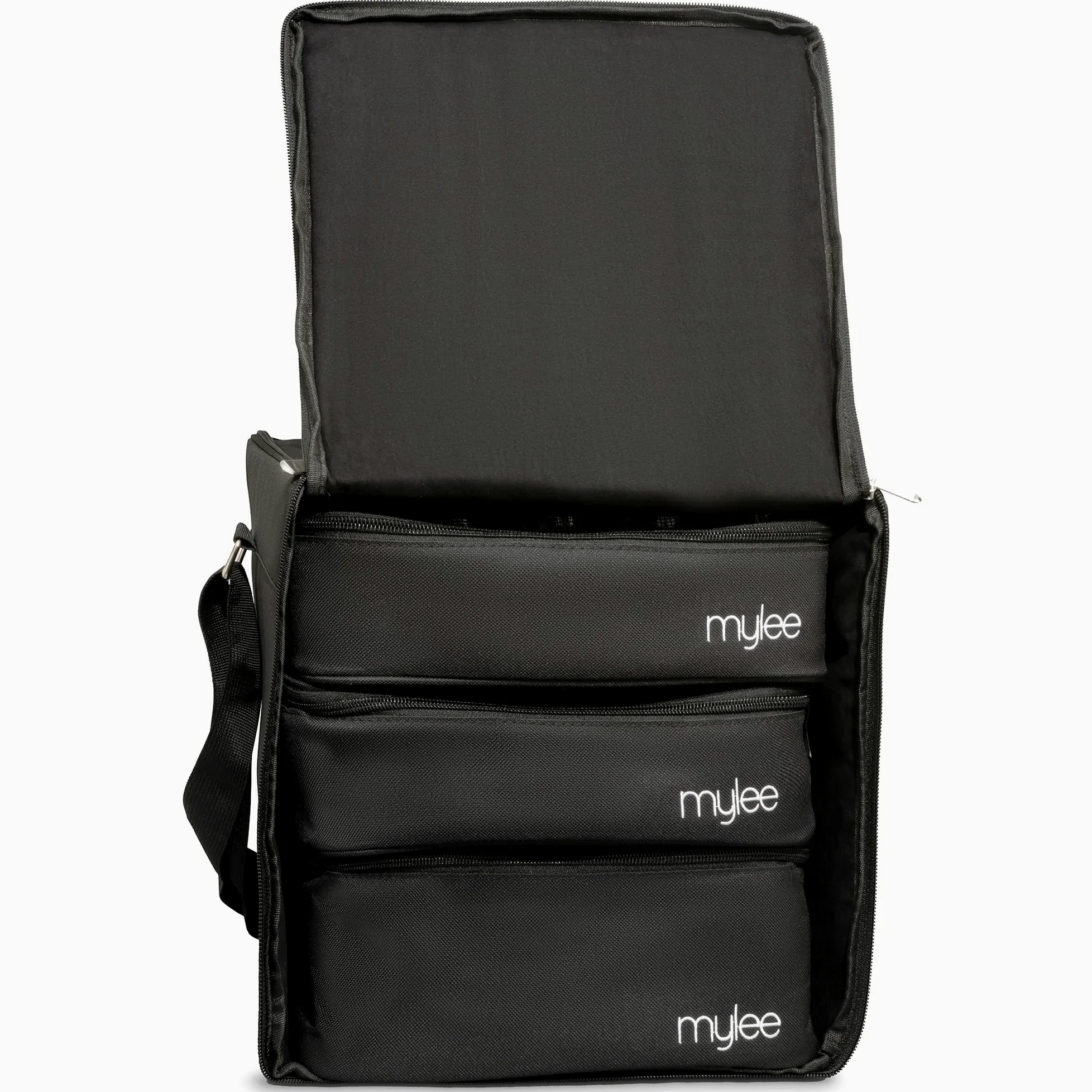 MYLEE Organizer per Set Smalto – Valigetta Porta Smalti per Unghie | Borsa Organizer per Onicotecnica ed Estetista, con Maniglia e Inserti in Gommapiuma, Contiene 84 Smalti