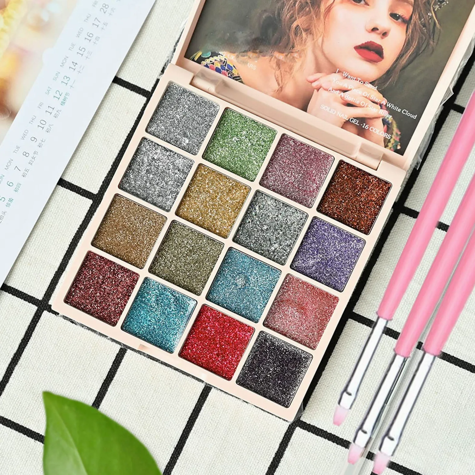 AISEELY 16 Colore Solido Nail Gel Polish Palette Mud Painting Gel Set Per Nail Art Design Semi Permanente UV Gel Vernice di Lunga Durata No Flowing Nail Gel Polish Solid (8 Twinkle Galaxy)