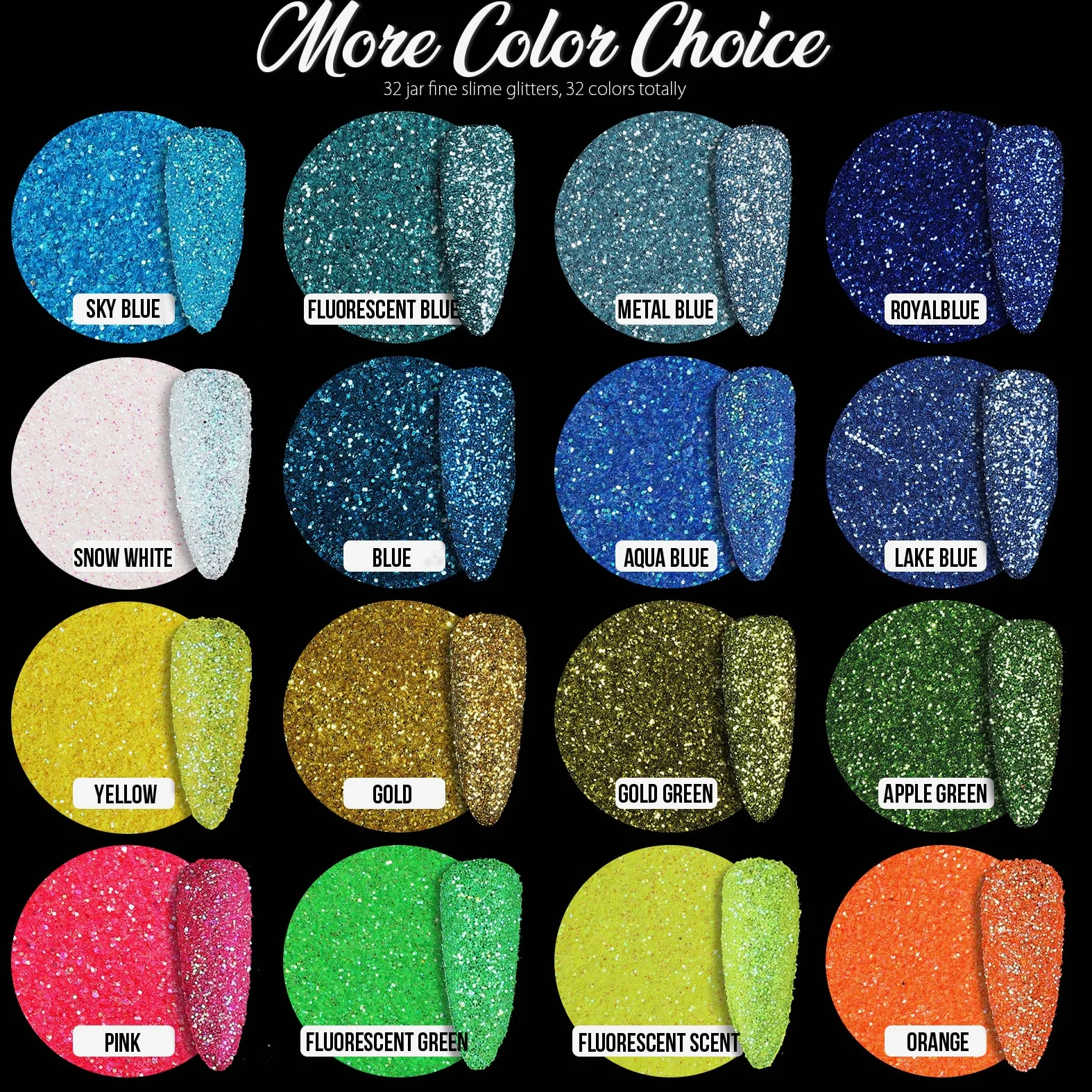Glitter per unghie.