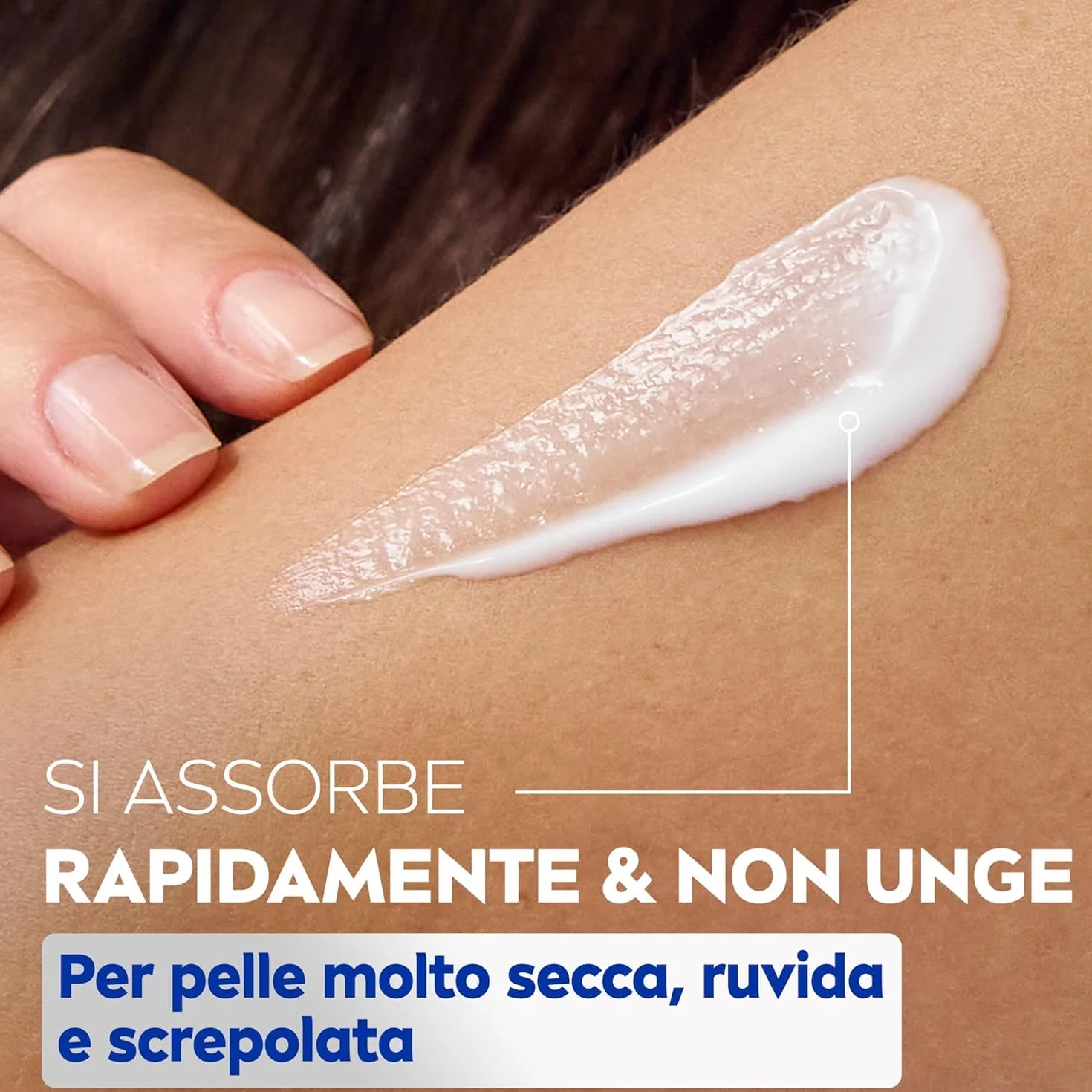 NIVEA Repair & Care Urea 400 ml, Crema corpo idratante pelle secca, molto secca, ruvida e screpolata, Crema multiuso per corpo, viso e mani nutriente 72H con 15% Glicerina e Urea