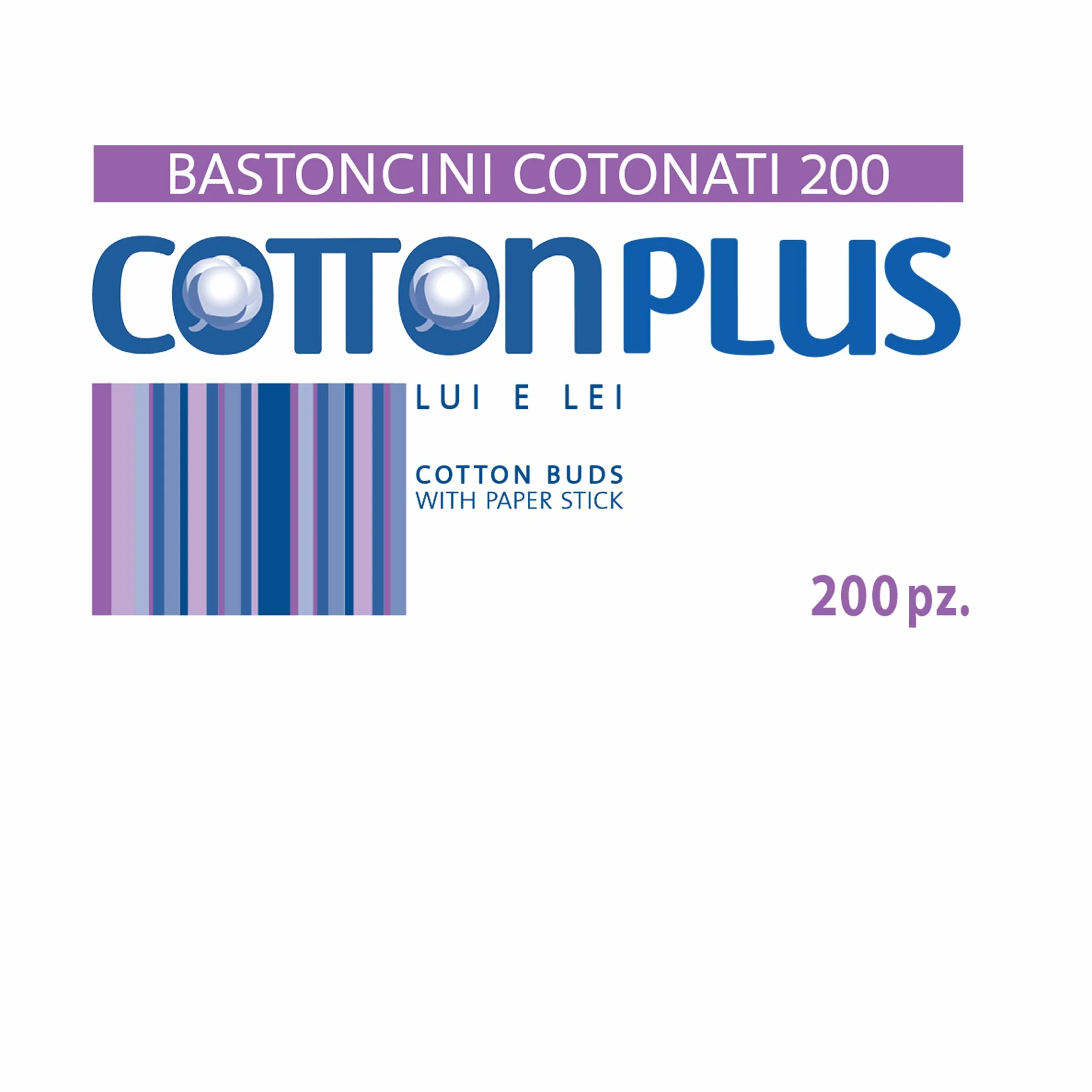 Cotton Plus BASTONCINI COTONATI 200 pz. - LINEA BEAUTY | Igienici e delicati