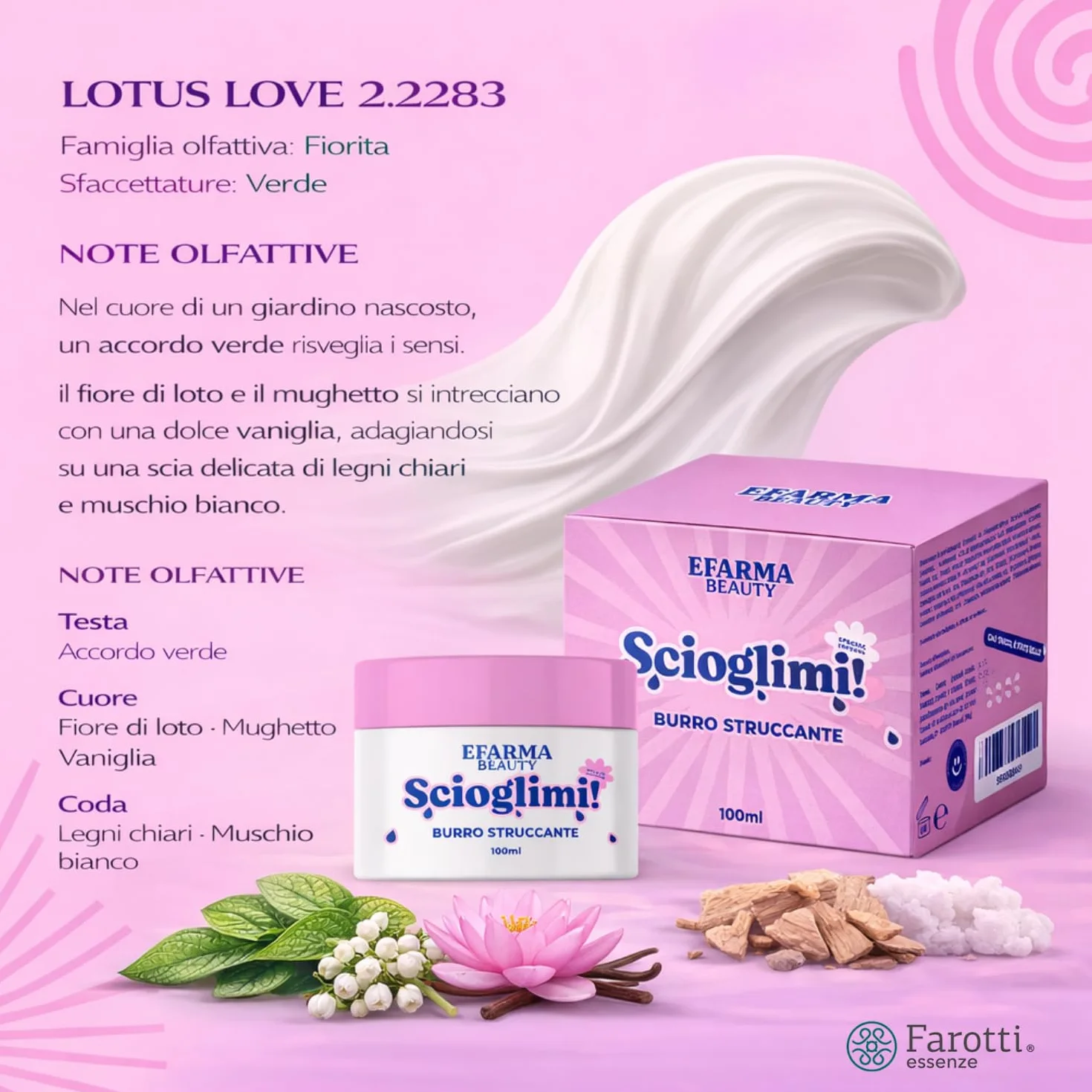 eFarma Beauty Scioglimi! Burro Struccante Viso Delicato 100 ml con Burro di Karité e Vitamina E Made in Italy