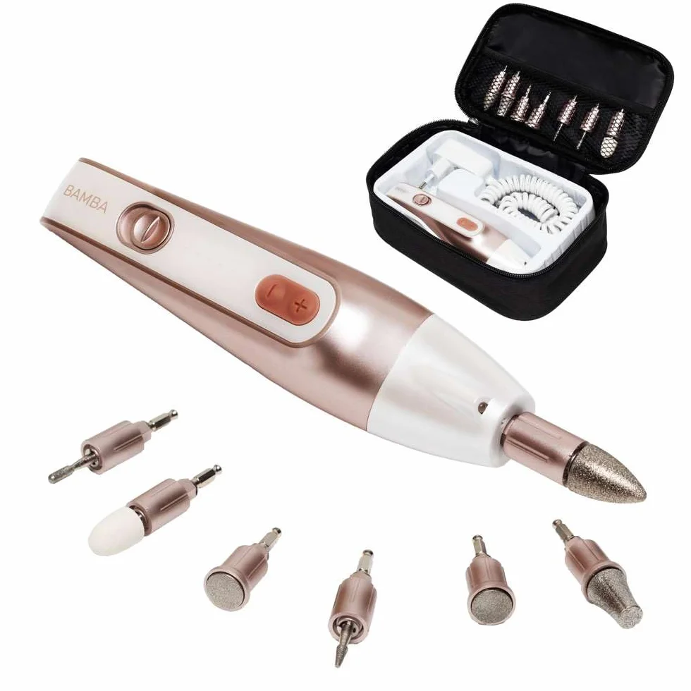Cecotec PinkyCare 700 Perfect Nails Set elettrico per manicure e pedicure, 7 testine, 5 velocità, custodia inclusa