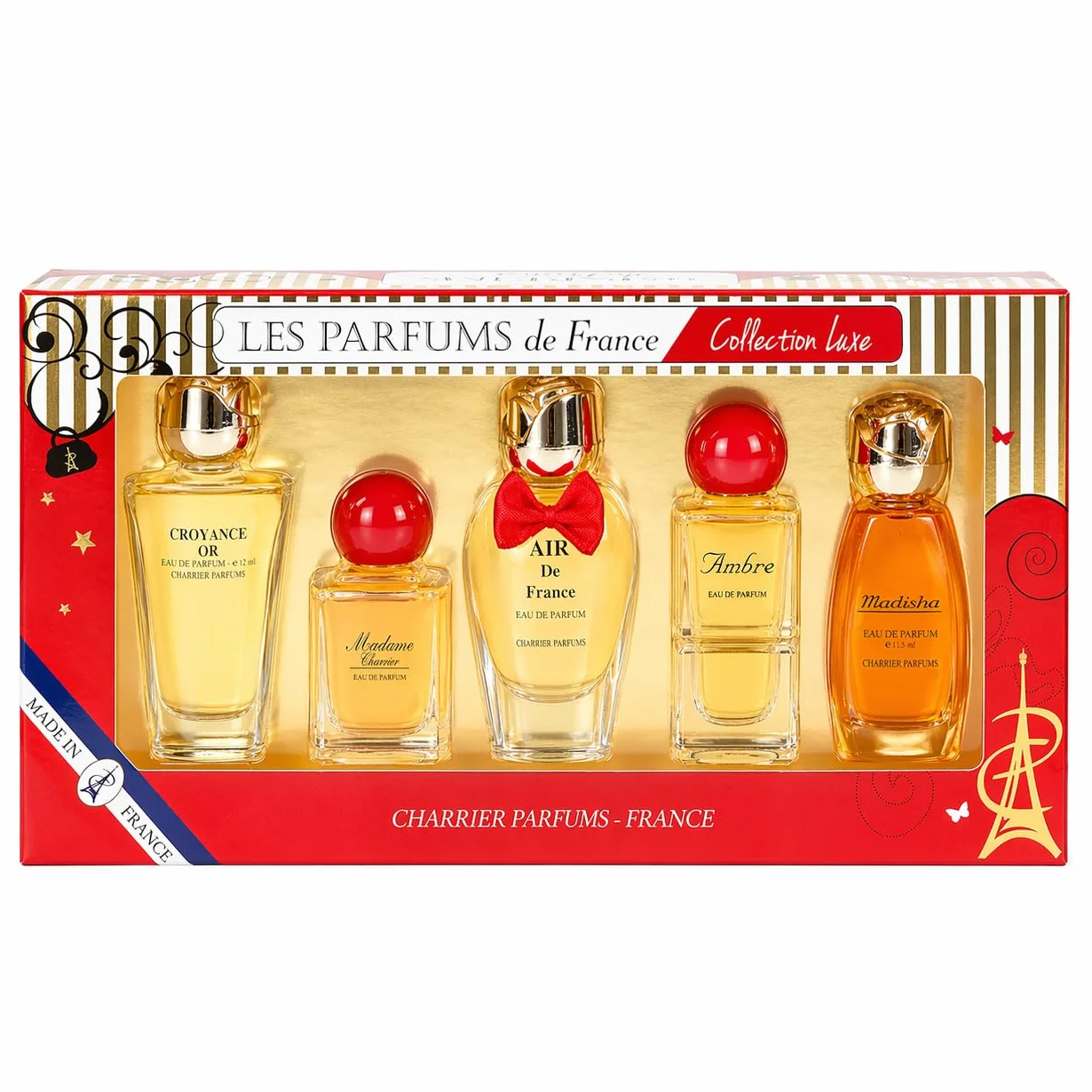 Charrier Parfums "Collezione Lusso" Cofanetto di 5 Eau de Parfum in miniatura 49,7 ml