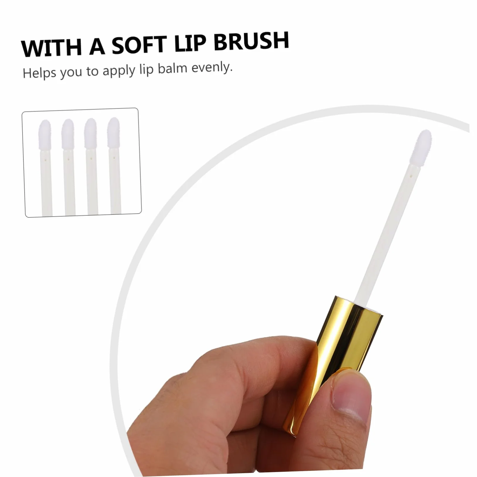 Tubetti per Gloss Labbra 10ml in Abs, Confezione da 40 Pezzi | Ricaricabili con Testina a Pennello, Formato Portatile, per Balsamo e Fai da Te Cosmetico
