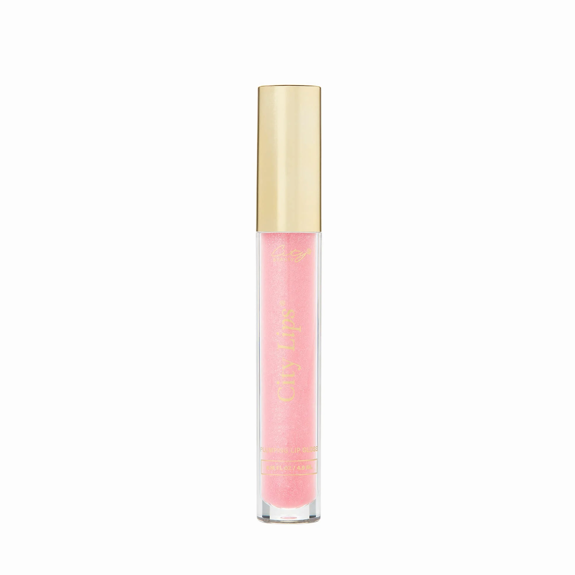 City Beauty City Lips Lucidalabbra volumizzante - Lucidalabbra ultra brillante per labbra più carnose e dall'aspetto più giovane | Trattamento labbra idratante e levigante con acido ialuronico