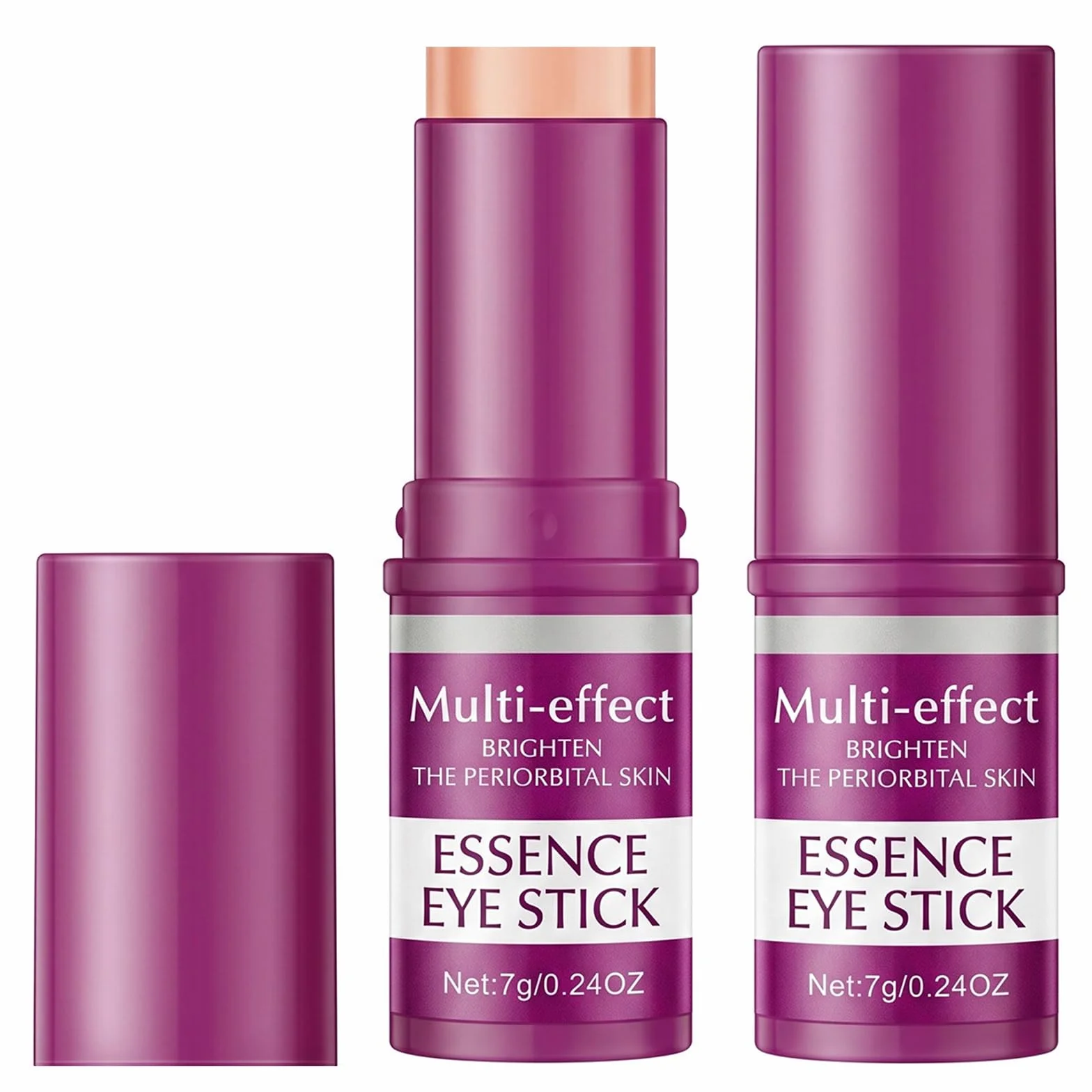 2 Pezzi Stick Coreano Viso Antirughe al Calcio e Collagene, Calcium Multi Balm Stick per Contorno Occhi, Viso e Collo, Balsamo Idratante Anti-Età per Tutti i Tipi di Pelle