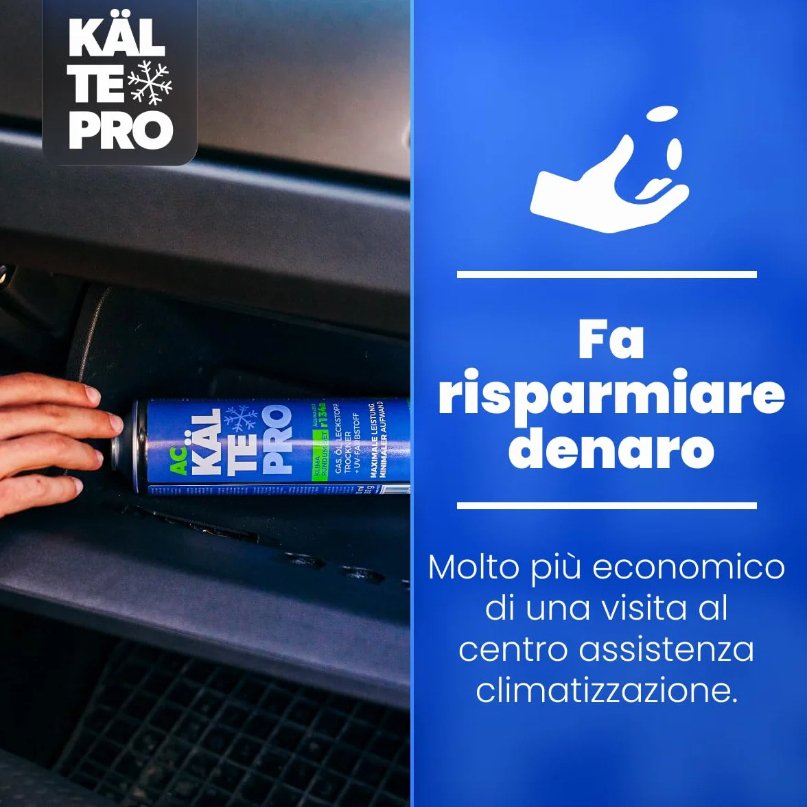 Kit Ricarica Clima Auto R134a 2-in-1 Gas Refrigerante con Olio Lubrificante 755g 1995-2016