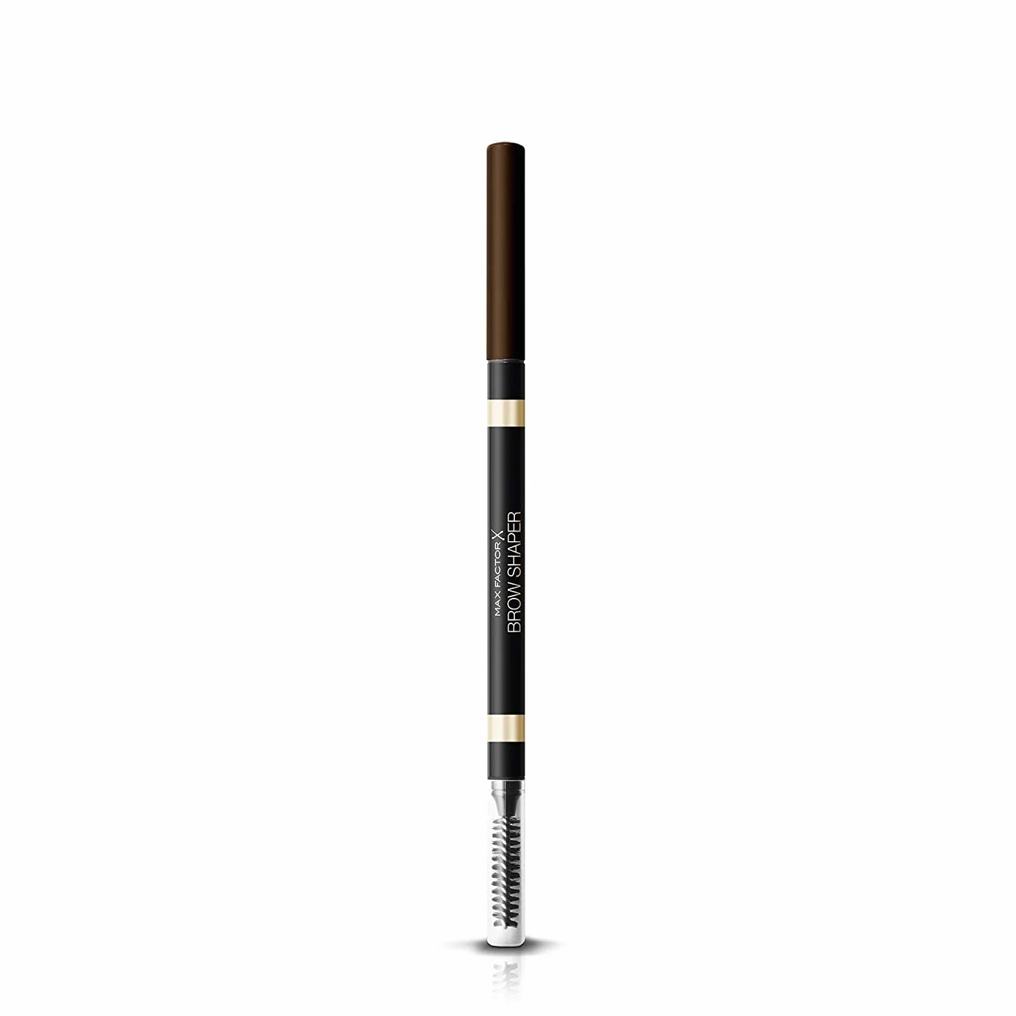 Max Factor - Matita Sopracciglia Brow Shaper con Punta automatica e Pettinino - 030 Deep Brown - 1 g