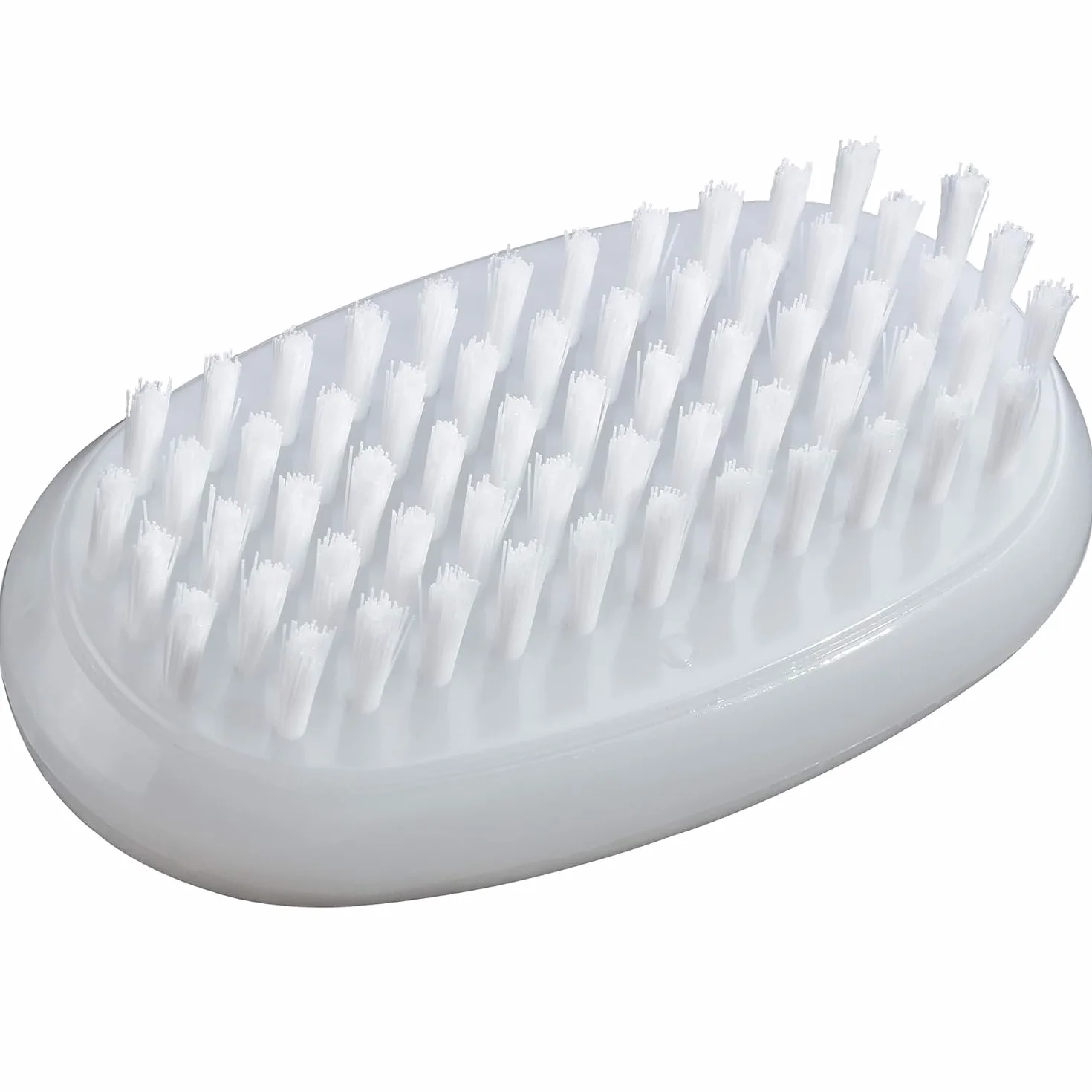 TWEEZERMAN Spazzola doppia per unghie (Due setole, spazzola per la pulizia delle unghie e delle mani, forte e robusta, rimuove sporco e detriti), Bianco