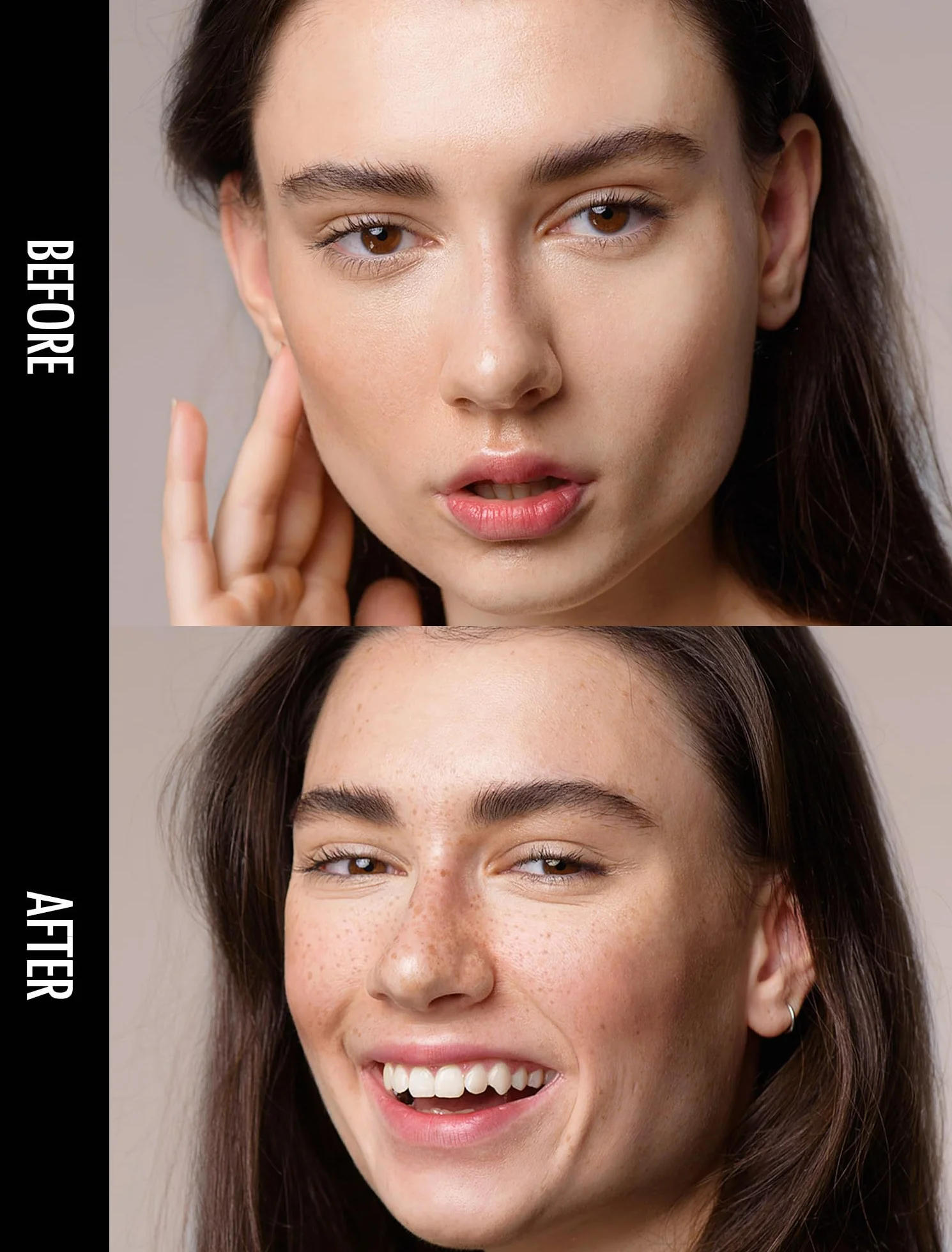 Anglicolor Lentiggini Finte,Freckle Maker,Timbro per lentiggini,lunga durata, impermeabile,a prova di sbavature,facile trucco naturale baciato dal sole, adatto a tutti i tipi di pelle (#02 Medium)
