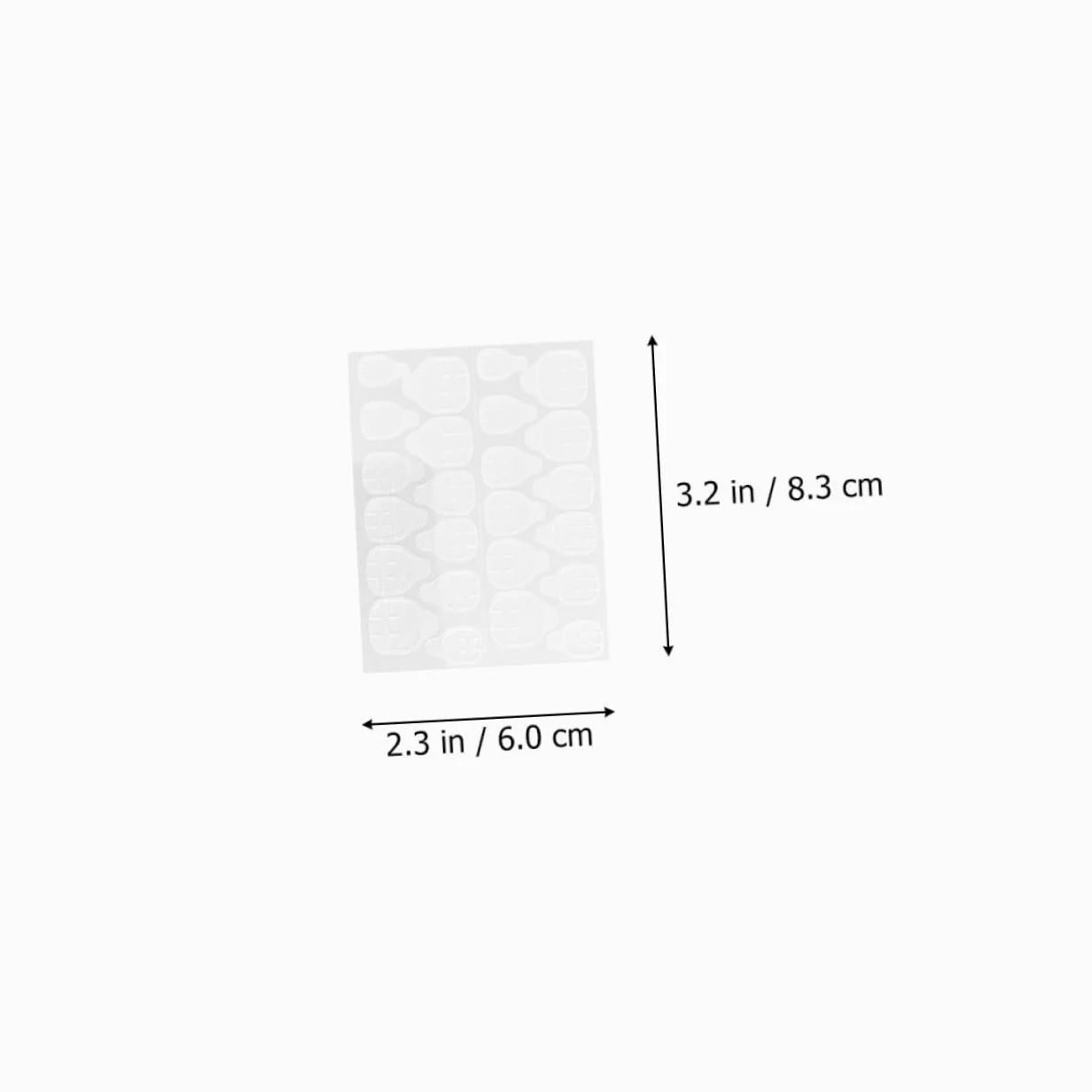 Healeved 160fogli Colla Gel Per Unghie Finti Adesivi Doppia Faccia Trasparenti Per Manicure Strisce Adesive Per Unghie Kit Per Nail Art Per Eventi e Feste
