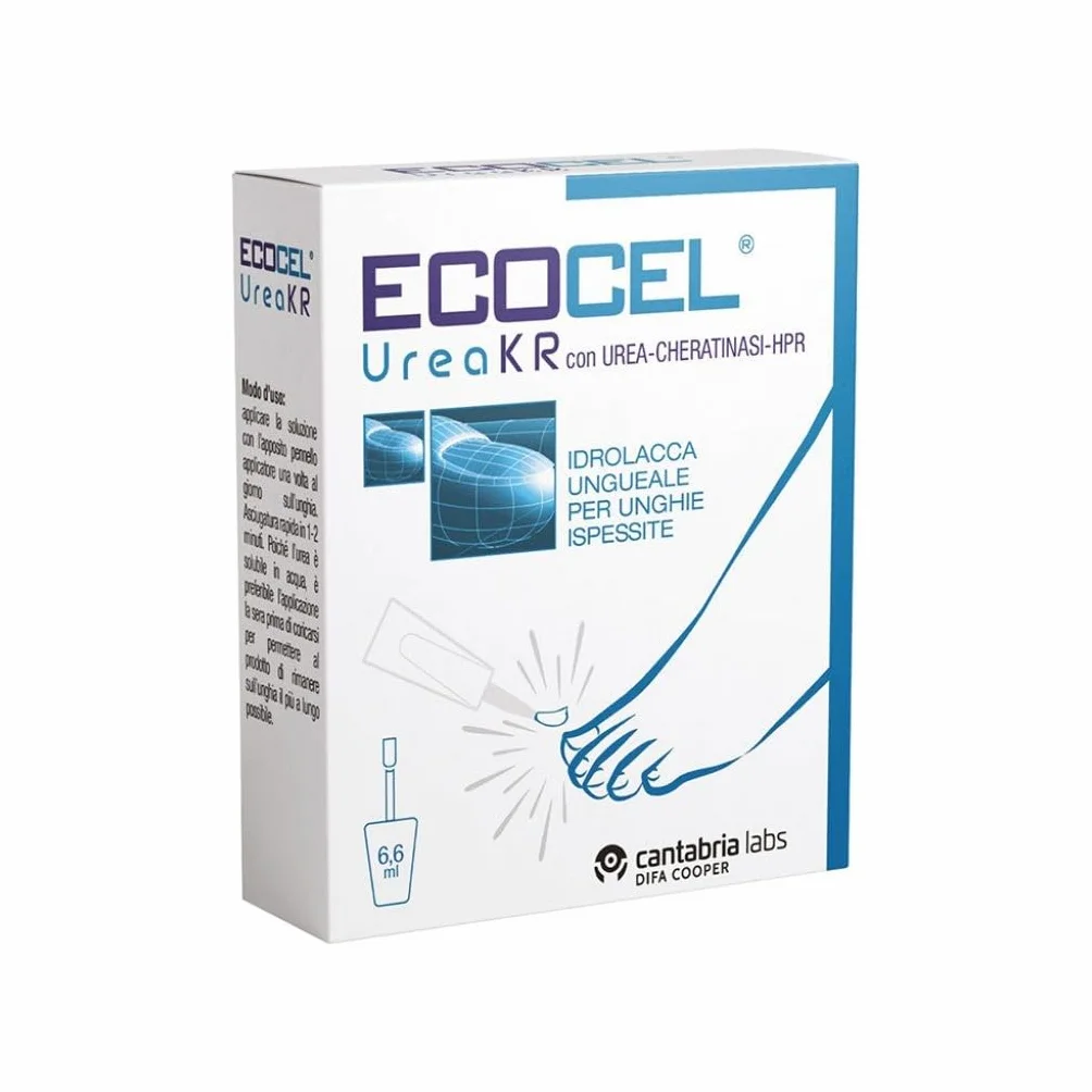 Ecocel Urea Kr - Idrolacca Ungueale Per Unghie Ispessite, 6.6 Millilitro