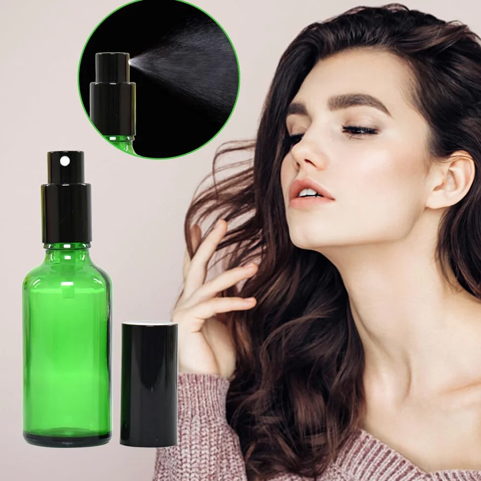 20 flaconi spray da 10 ml in vetro verde vuoto, kit viaggio flaconi per nebulizzazione fine nebulizzatore in vetro flacone vuoto riutilizzabile per oli essenziali, profumo, aromaterapia, farmacia