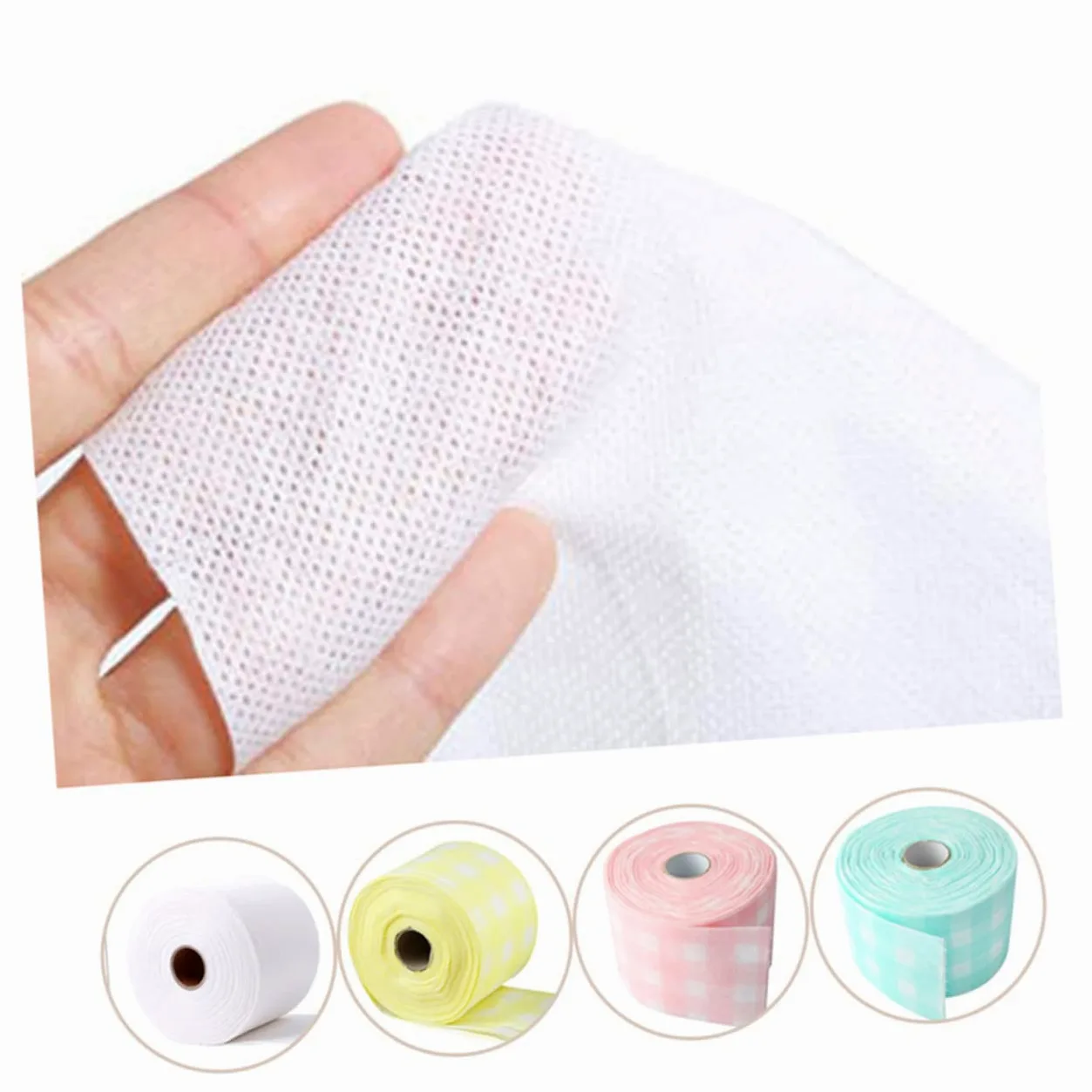 FRCOLOR 3rotoli Salviette Per Rimozione Dello Smalto Panni in Non Per Manicure Cotone Per Pulizia Delle Unghie Solvente Per Smalto Salviette Per Manicure