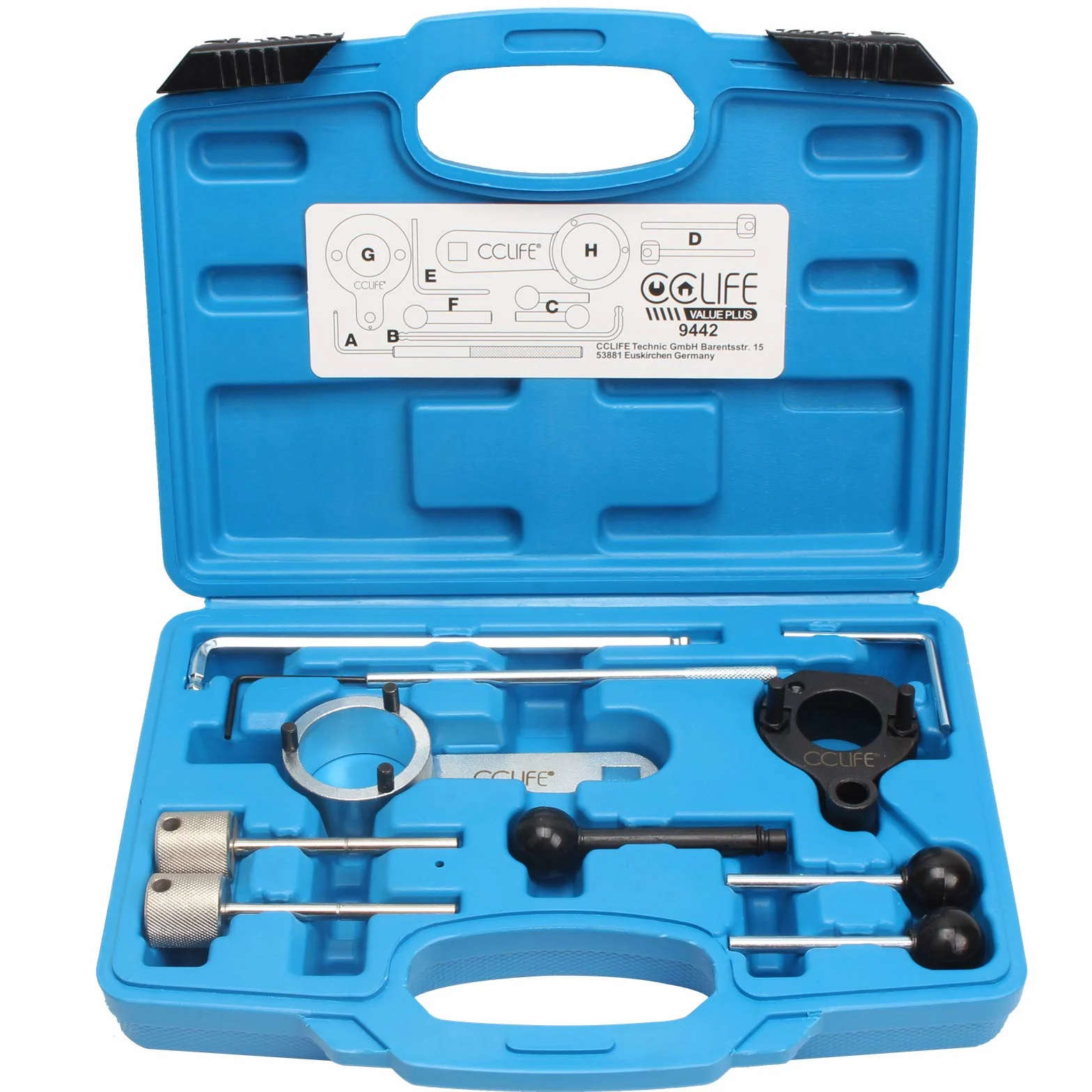 CCLIFE messa in fase kit di Attrezzi per la Messa in Fase del Motore Attrezzo Distribuzione del Motore Attrezzo per il Cambio compatible VW VAG Audi 1.6 2.0 TDI CR