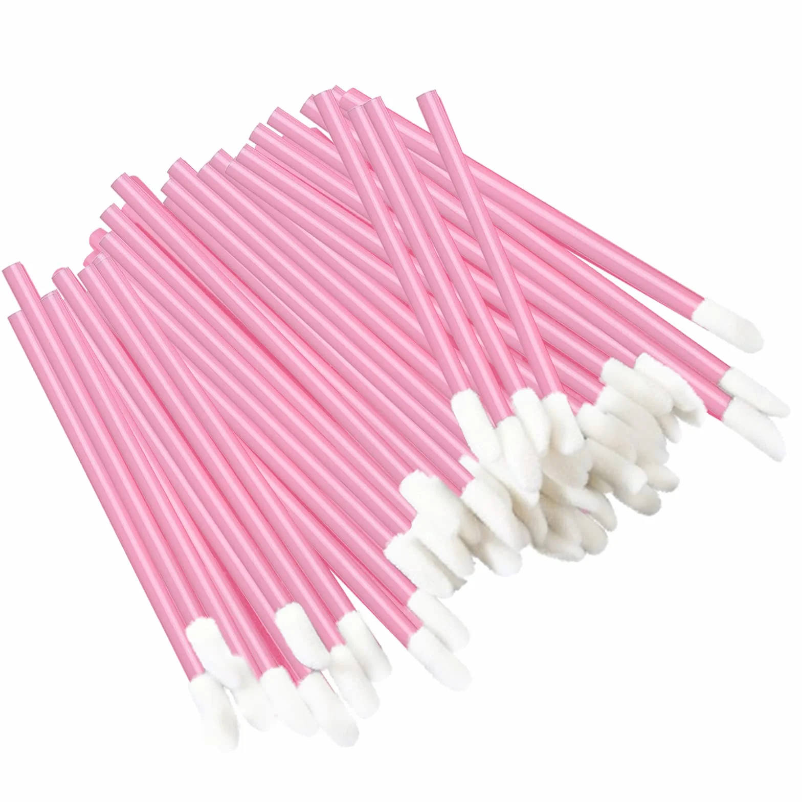 ZOCONE 300 PCS Pennelli per Labbra Usa e Getta, Monouso Pennelli Labbra Make up Pennello per Rossetto Labbra Microbrush Micro Pennelli per Applicatori per Dettagli per Sopracciglia, Labbra, Rosa