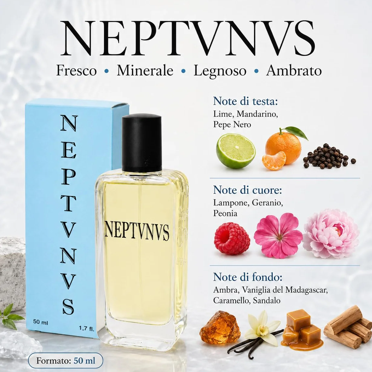RAPTUS NEPTVNVS Intense Parfum Uomo 50 ml