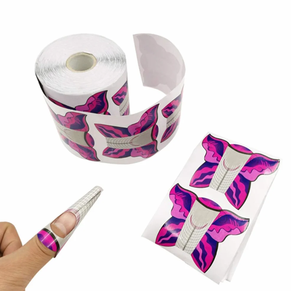 FRCOLOR Cartine Per Ricostruzione Unghie Estese 100 Pezzi Con Numeri Guida Strumento Per Unghie Gel Uv Accessori Nail Art Professionale E Uso Domestico