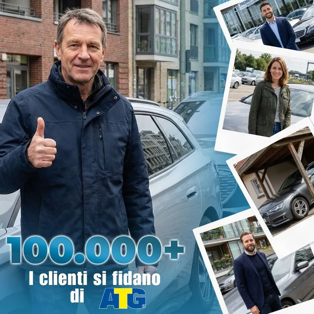 ATG Bloccasterzo Auto Antifurto per Auto SUV Van Furgone Camper Acciaio Temperato Protezione Antitrapano