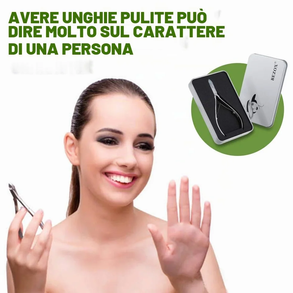 BEZOX Tronchesino per cuticole in acciaio inossidabile taglio netto liscio