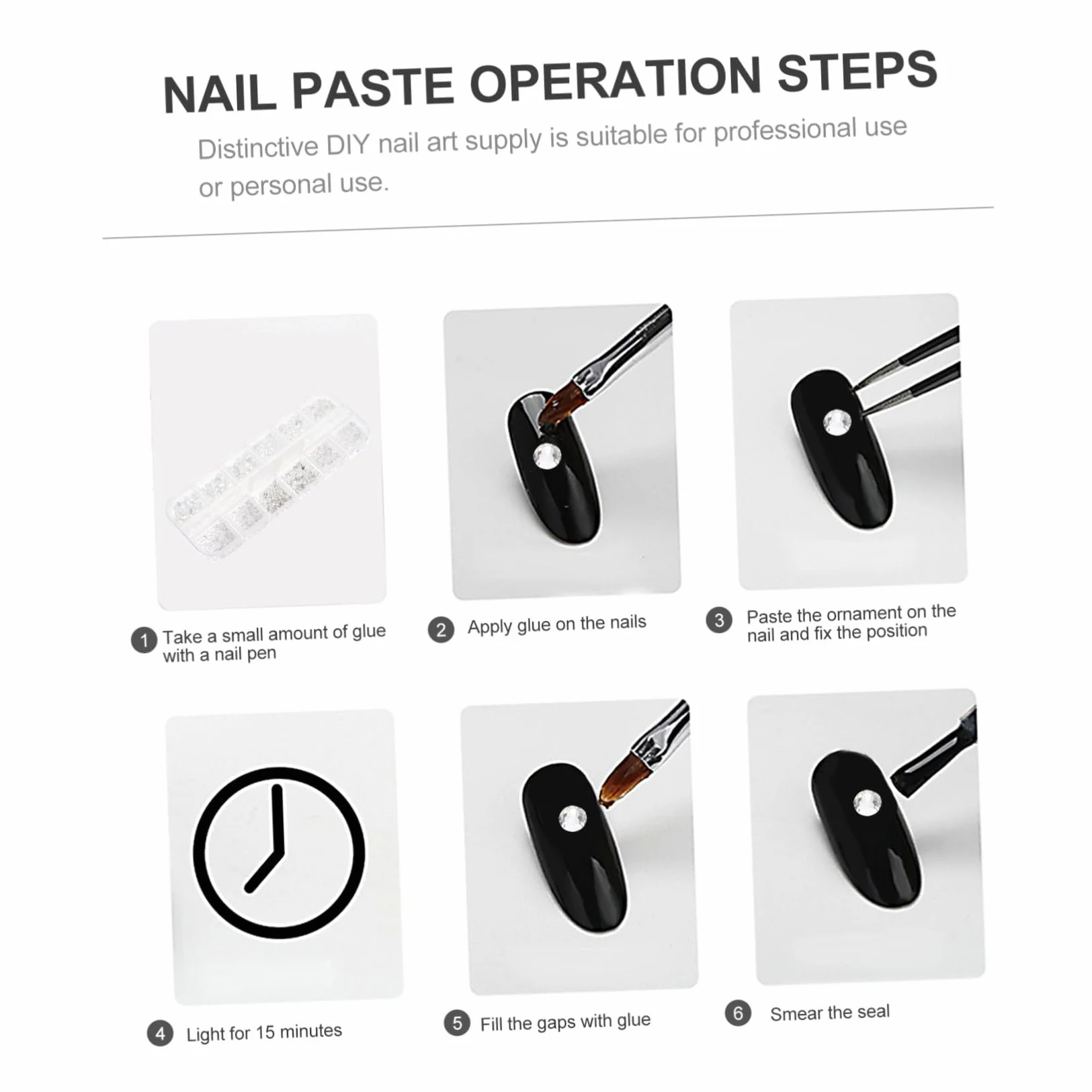 FRCOLOR 4 Set Di Ciondoli Per Unghie Con Strass Per Decorazioni Per Manicure E Trucco Gioielli Per Unghie Per Donne Donne E