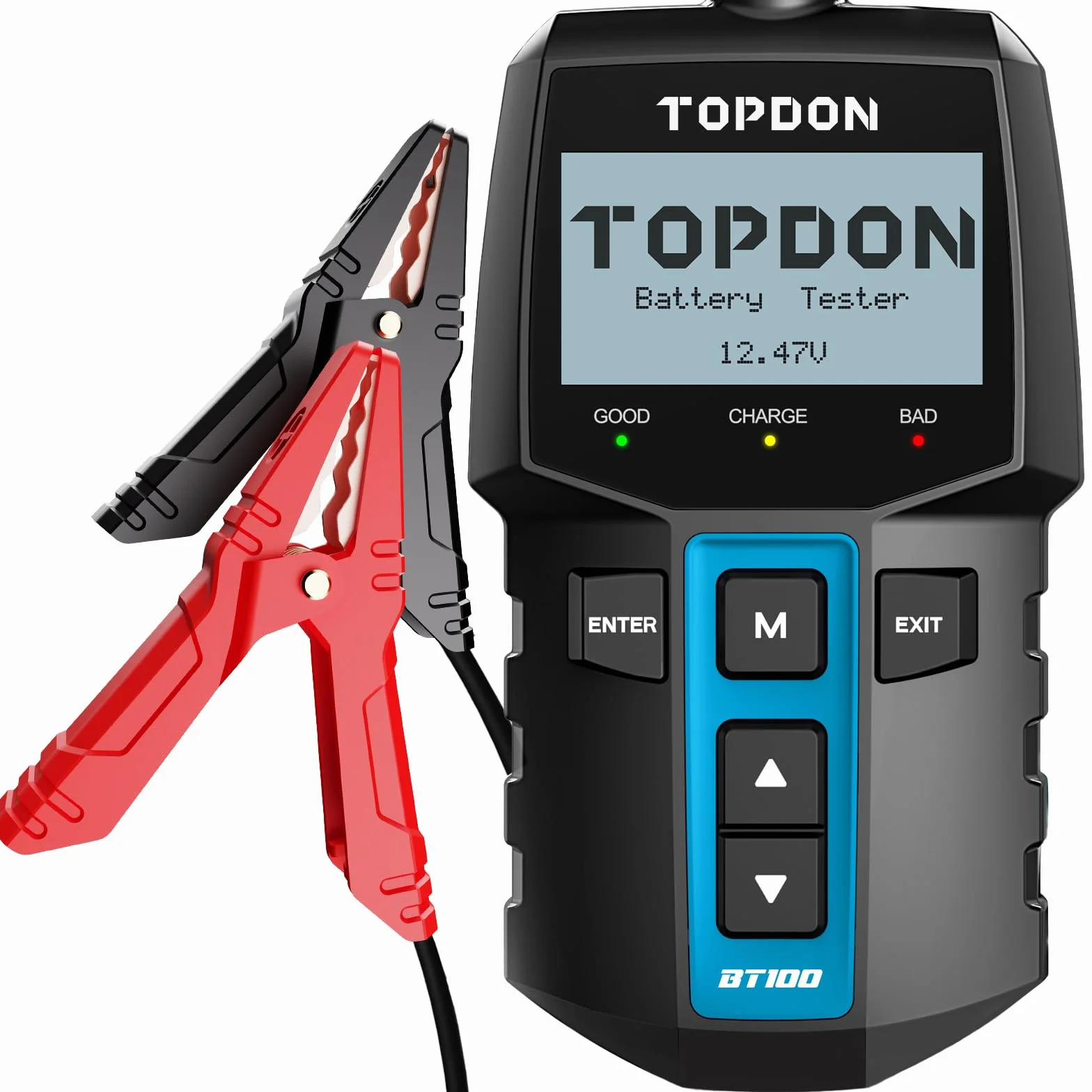 TOPDON BT100 Tester batteria auto 12V 100-2000 CCA analizzatore sistema di ricarica