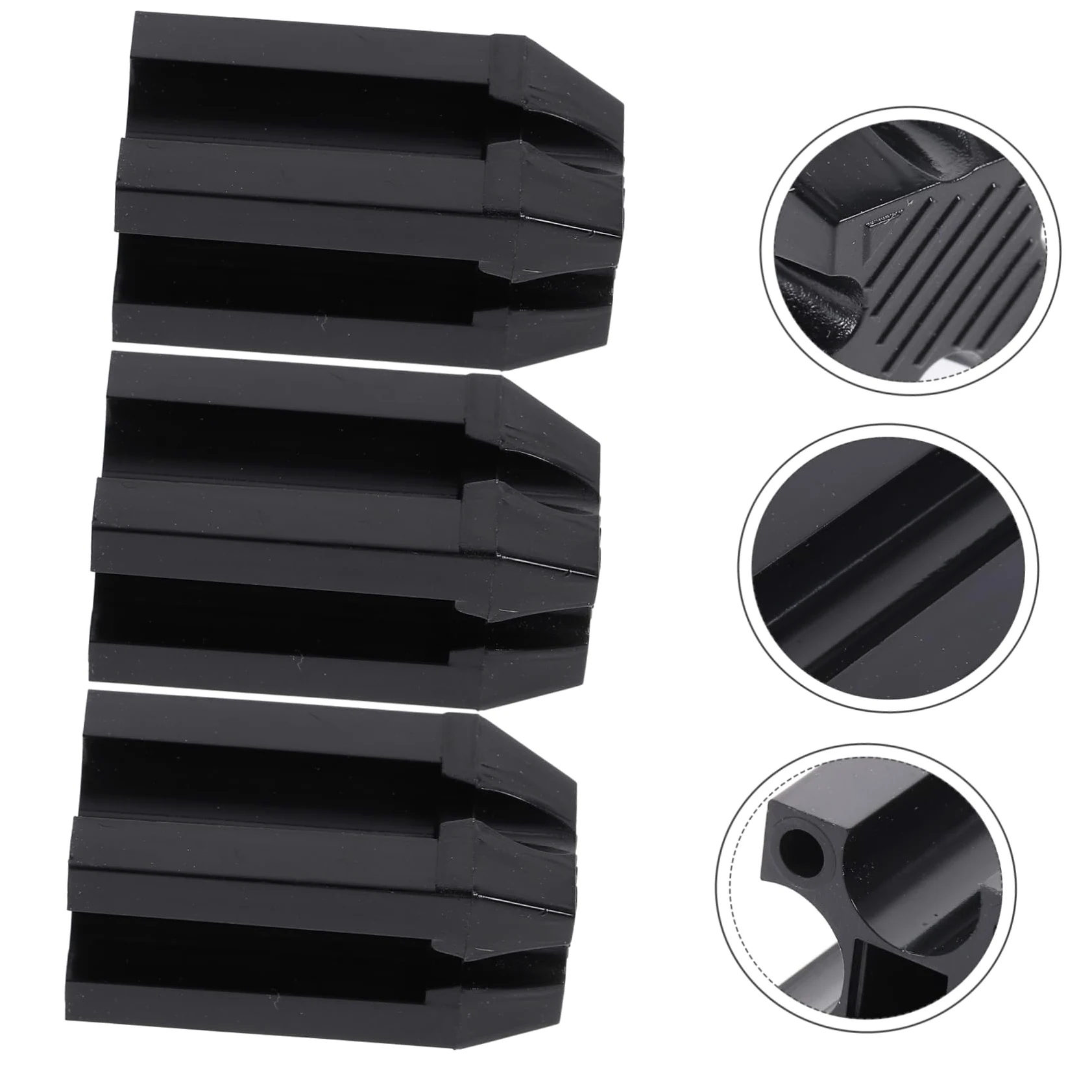 MAGICLULU 5 Set Temperamatite Per Sopracciglia Strumento Per Il Trucco Temperamatite Doppio Per Eyeliner Rossetto Coperchio Staccabile Nero 3 Pezzi * 5