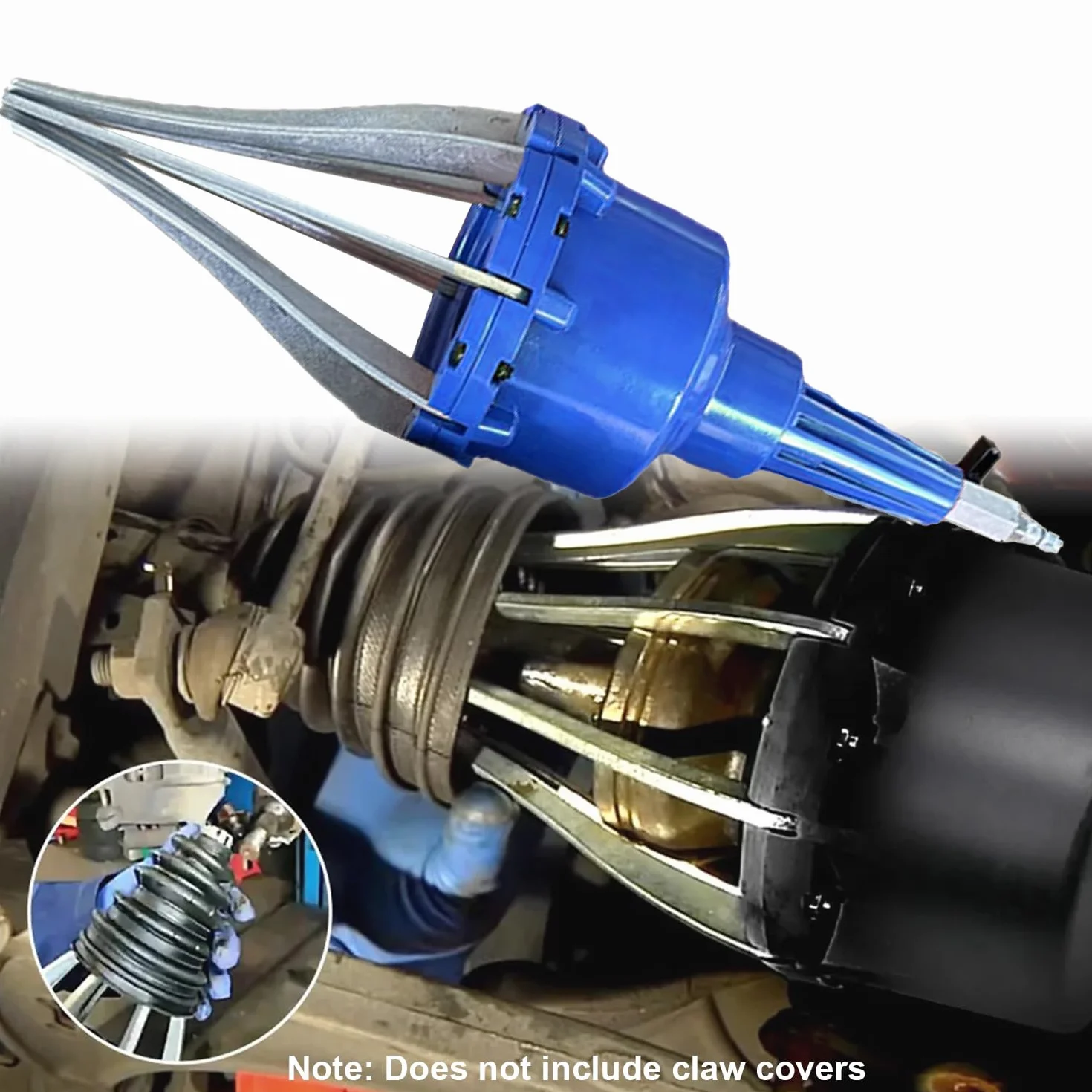 Divaricatore Pneumatico Universale per Cuffie Assali 20-120 mm, Espansore Stivale Giunto Omocinetico per Riparazione Auto (Blu)