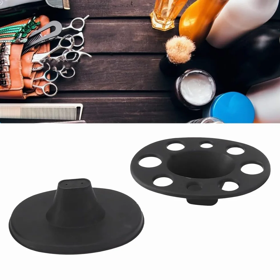 1 Pezzo Portaspazzola per Capelli Supporto In Plastica Nera Espositore Pertinente Pettine per Acconciatura Scaffale per Strumenti di Parrucchiere Accessori