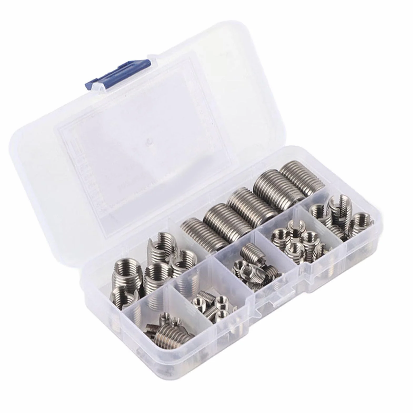 Inserti filettati autofilettanti in acciaio inossidabile, kit M3 M4 M5 M6 M8 M10 M12, 50 pezzi