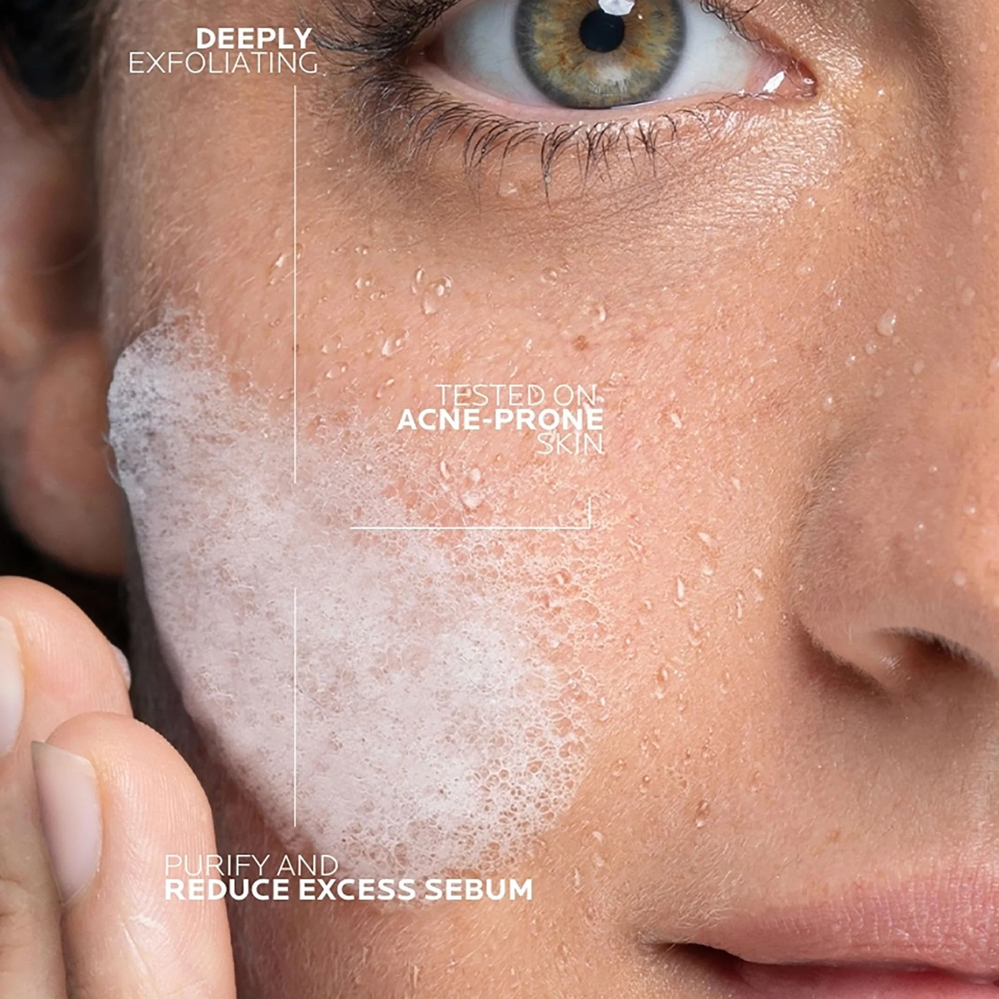 La Roche Posay Effaclar, Gel Purificante Micro-Peeling, Per Pelli Grasse a Tendenza Acneica, Azione Detergente, Pelle Levigata, Rimuove Sebo e Impurità + Routine Correlate a Questo Prodotto