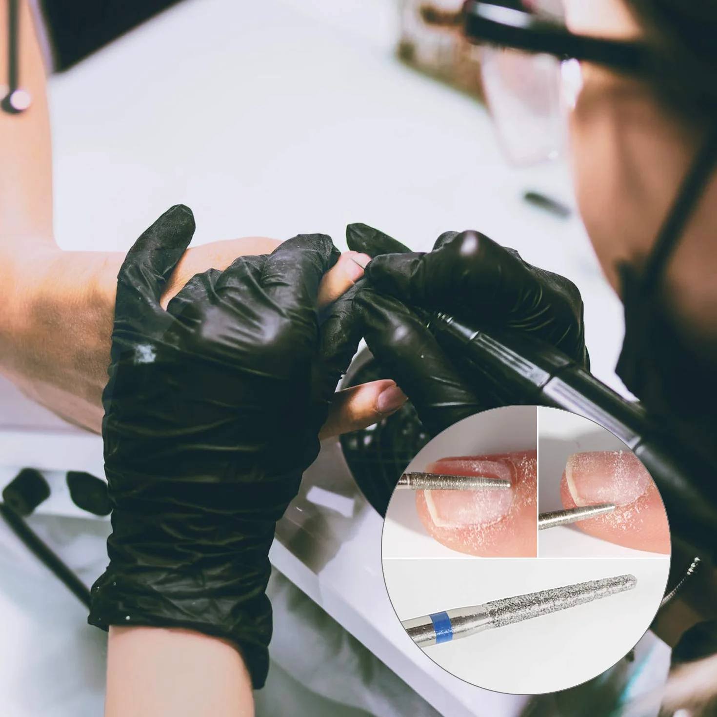 Punte Fresa Unghie per Manicure Elettrica Professionale - Punta da Trapano Accessori per Lucidatura e Rimozione Gel (10 Pezzi)