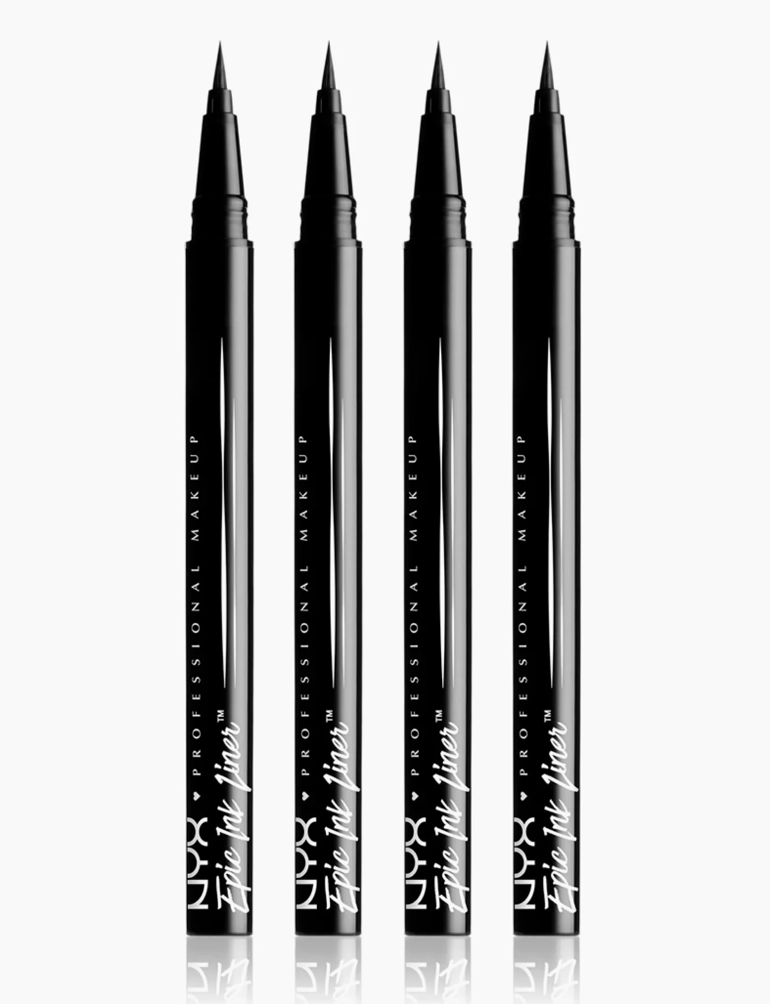 NYX Professional Makeup Eyeliner Epic Ink Liner Tonalità 01 Nero Waterproof Ultra Pigmentato Colore Intenso a Lunga Tenuta 24h con Punta Flessibile e Precisa Formula Vegana - 4 Eyeliner
