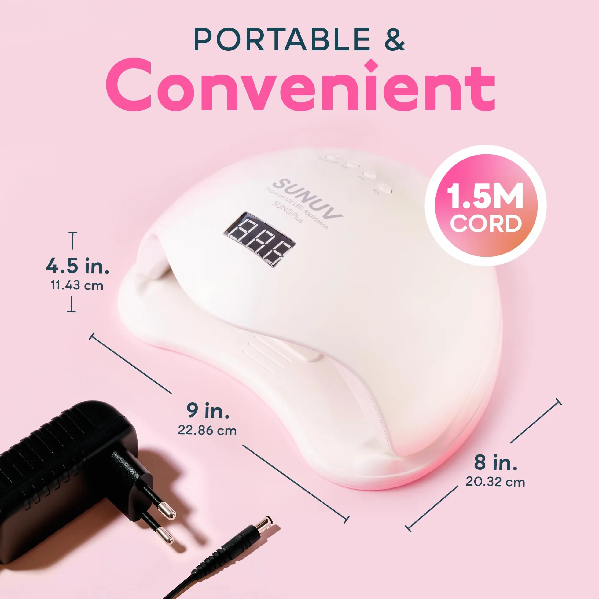 SUNUV Lampada UV LED per Unghie Professionale con Sensore Automatico per Manicure e Pedicure