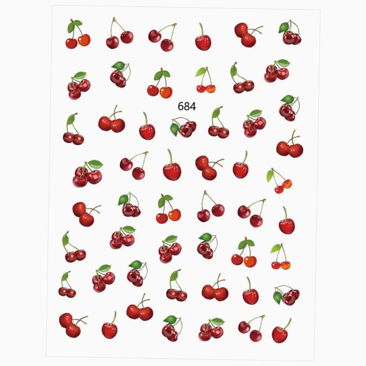 3 Set Adesivi Unghie Frutta Con Design E Per Manicure Creativa Facile Applicazione Per Eventi E Feste 12 Fogli*3