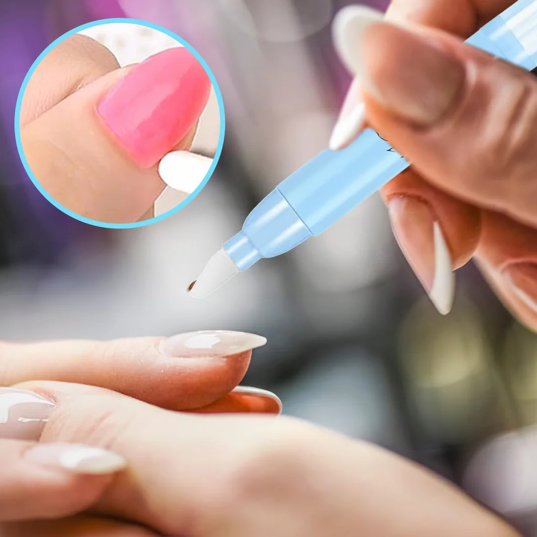 EIHI 4 Pezzi Penna Correttore Smalto con 12 Punte di Ricambio Rimozione Smalto per Unghie Senza Solvente, Nail Remover Correzione Pen, Pennello Correggi Smalto per Unghie