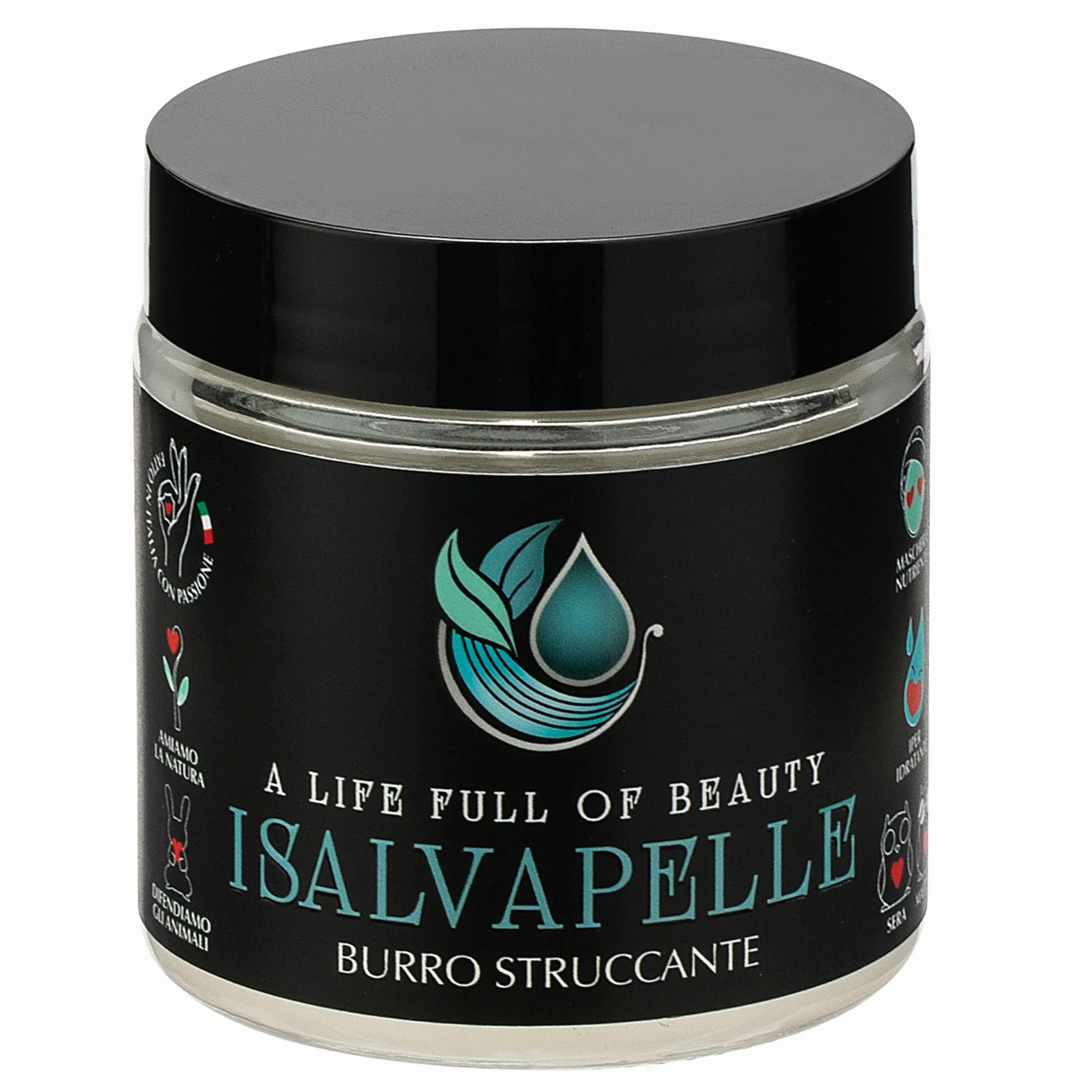 I Salvapelle Burro Struccante Viso e Occhi – Cleansing Balm 80 ml – Detergente Solido per Skincare Naturale Waterproof – Pulizia e Maschera Idratante 2 in 1 con Burro di Karité per Pelle Sensibile