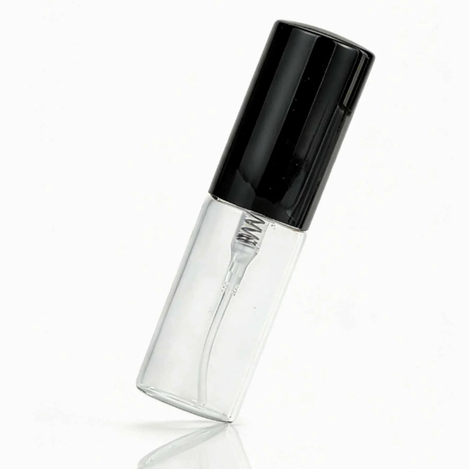 Set di mini flaconi spray per profumo in vetro trasparente, ricaricabili, 5 ml, per viaggi, vita quotidiana, 50 pezzi (vetro nero da 5 ml)