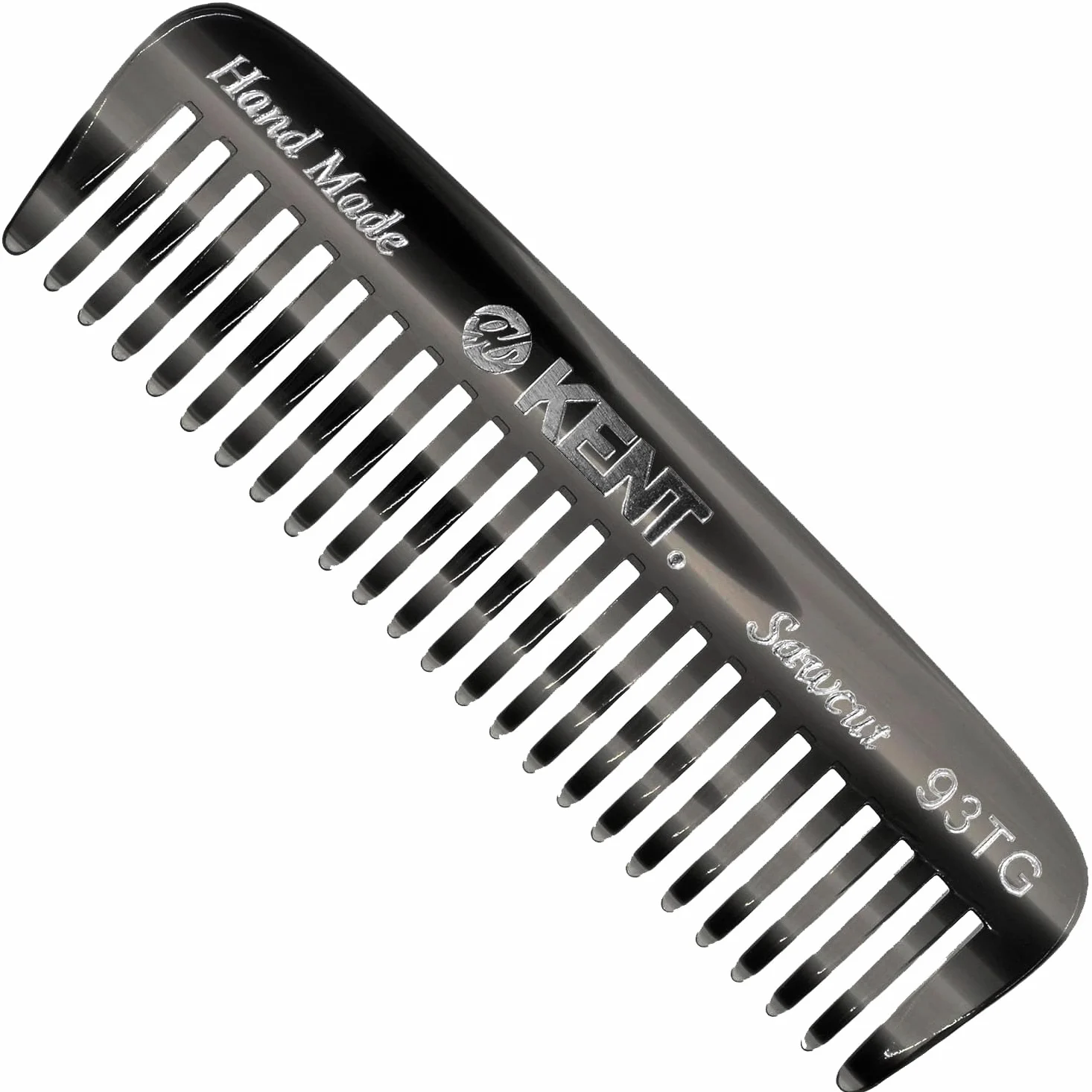Kent 93T Mini pettine da barba da uomo – pettine da uomo a denti larghi, pettine per baffi e pettine da barba ideale per peli del viso, piccolo pettine da viaggio tascabile, mini pettine districante