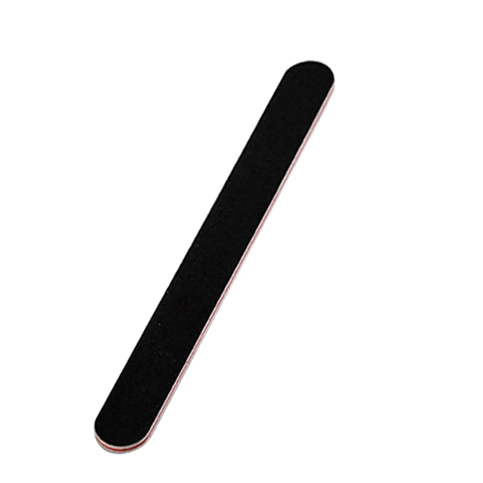 10/20/50 pezzi Lima for unghie professionale Lima for unghie Carta vetrata nera Lime dritte e angolari Lime for lucidatura abrasiva(C-50pcs)