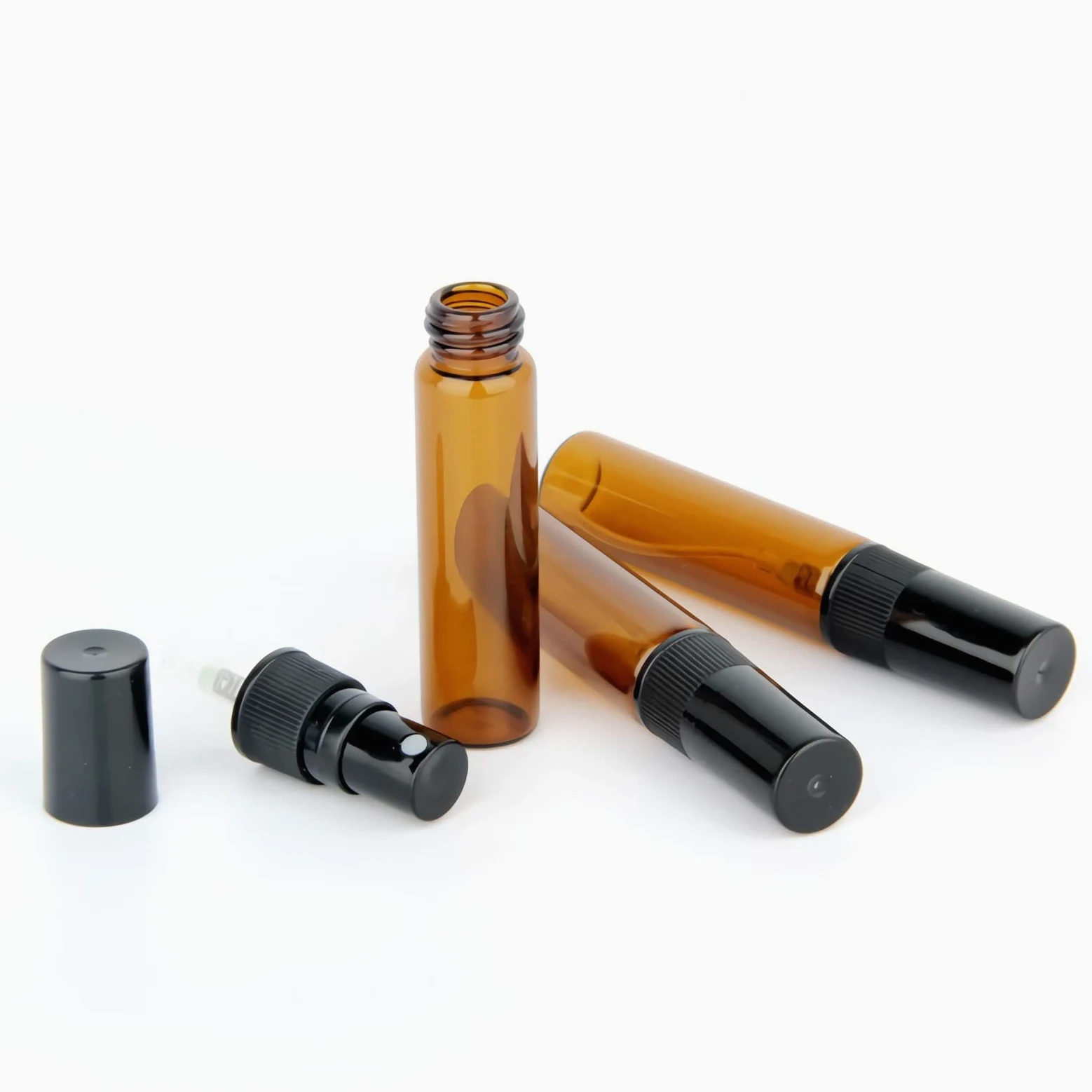100 Pezzi 10ml Vuoto Flacone Spray Vetro Trasparente, Bottiglia di Profumo, Mini Flacone Spray per Nebbia Riutilizzabile Portatile, Piccolo Spray Tascabile, Cosmetica, Viaggio