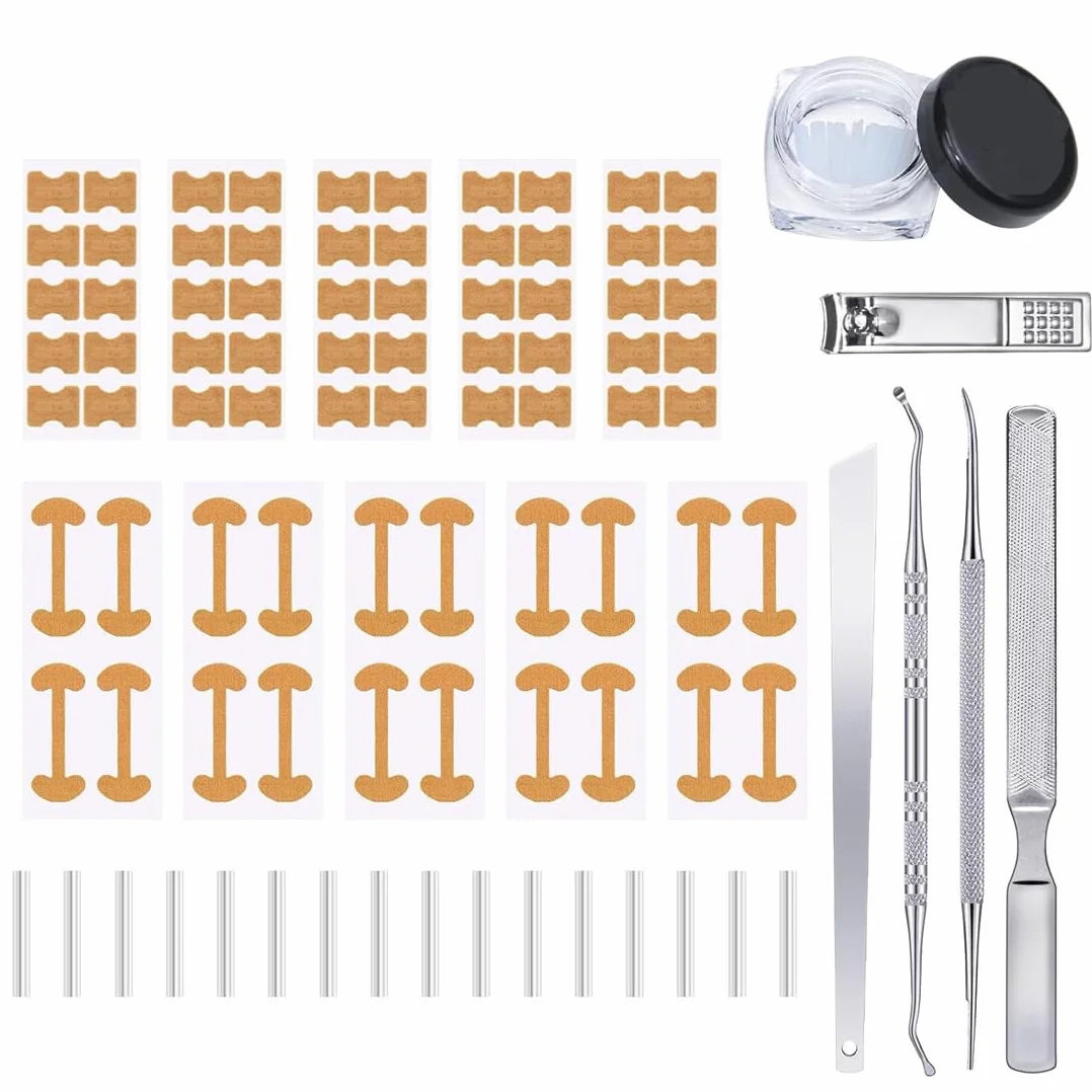 Incarneato Set Correttore Unghie Incarnite Piedi Cerotti Traspiranti Cuscinetti C