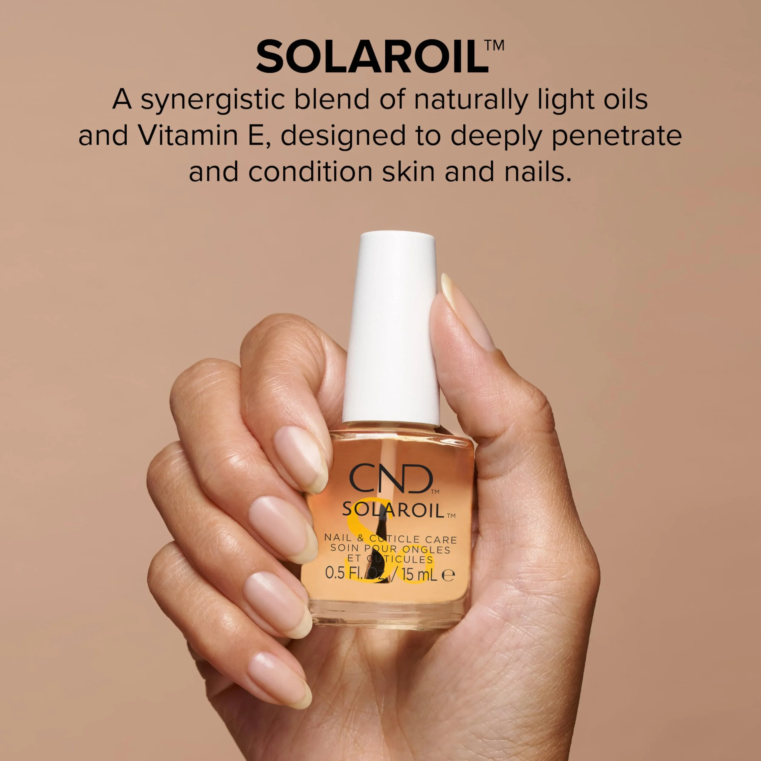 CND SolarOil Nutriente per Unghie e Cuticole Olio di Jojoba Vitamina E
