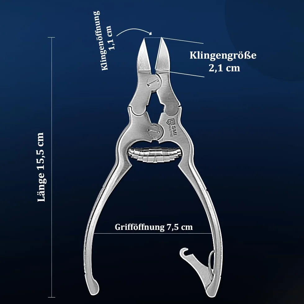 SMI 15,5 cm Tronchese Unghie Piedi Professionale Pesante Podologia Molla a Barile Sicurezza Bambino Custodia