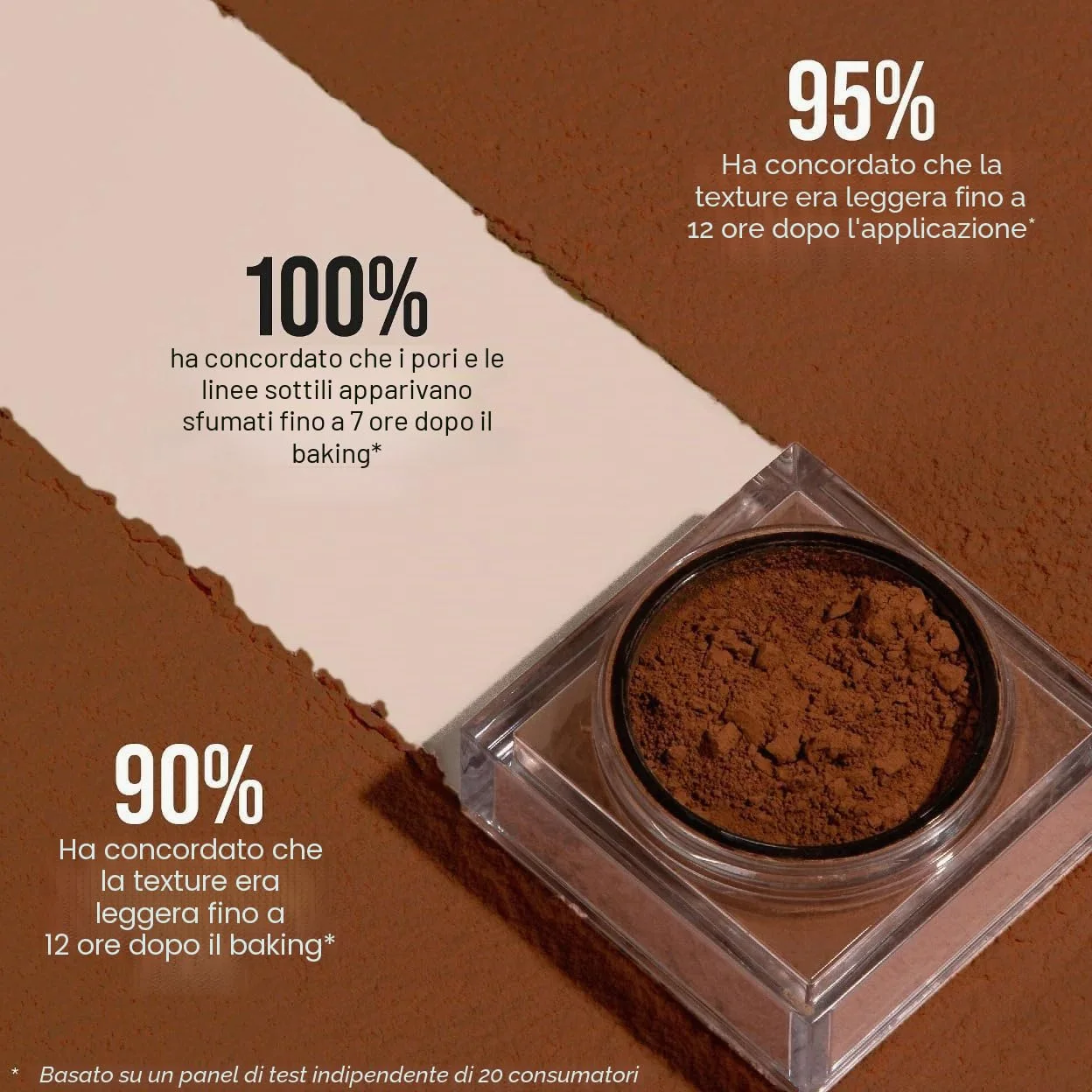 Huda Beauty, Cipria in polvere libera Easy Bake, 20 g, tonalità Pound Cake