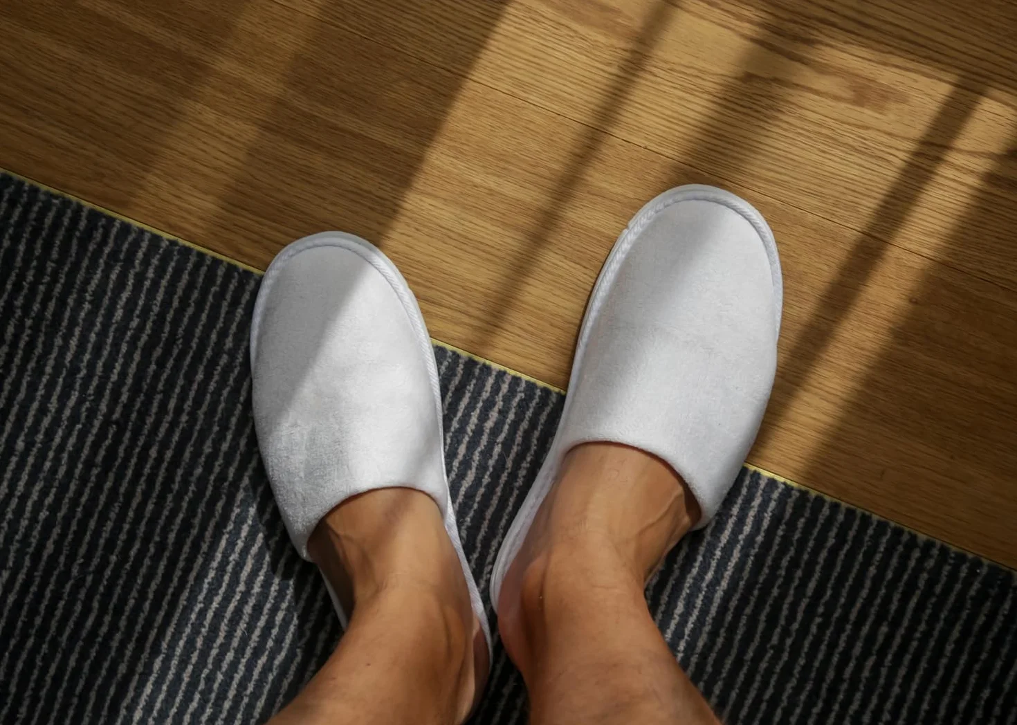 Pantofole Usa e Getta Bianco per Hotel Ospiti - Ciabatte Monouso Taglia Unica