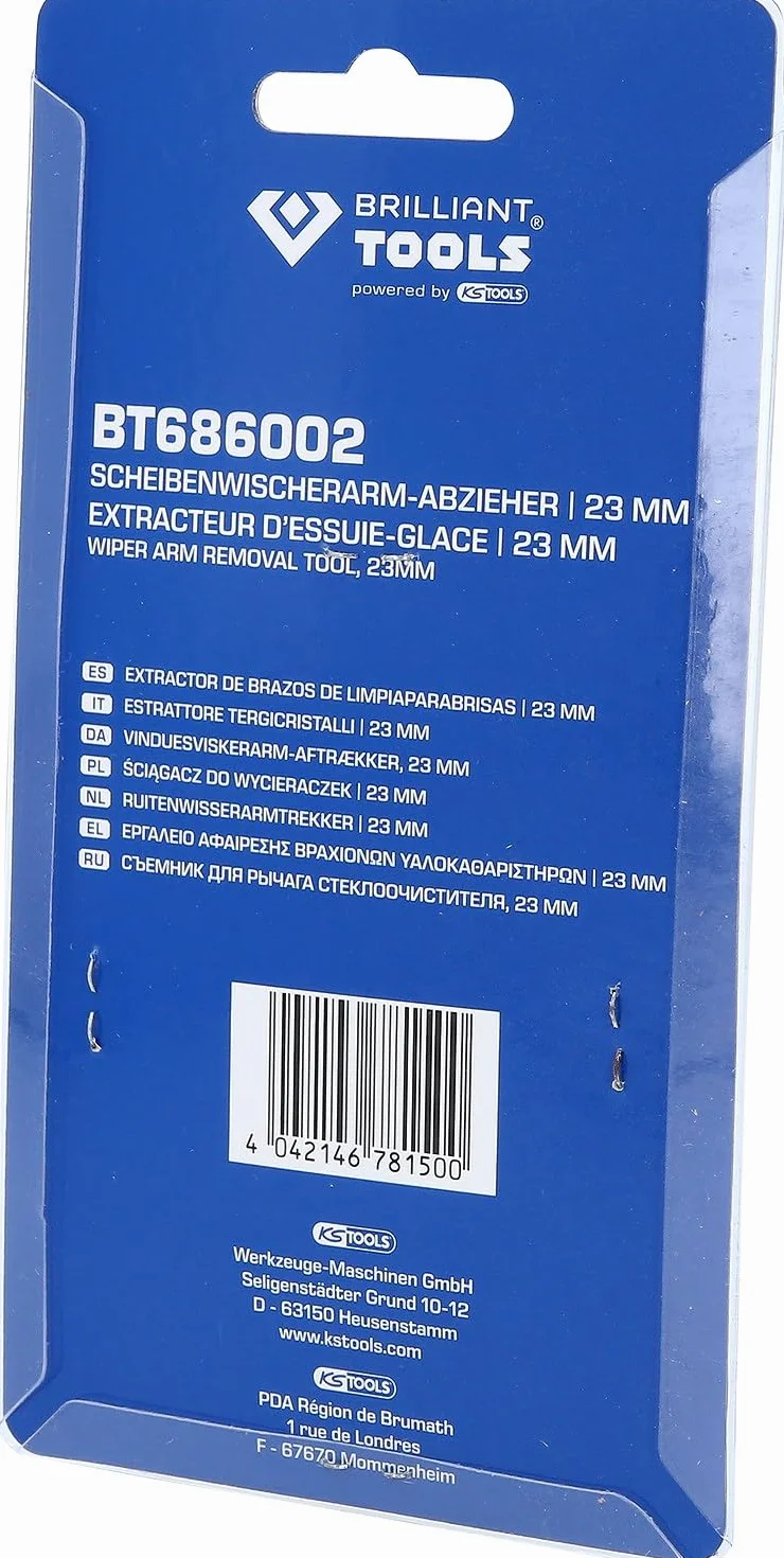 BRILLIANT TOOLS BT686002 Estrattore per braccio tergicristallo, 1 szt.